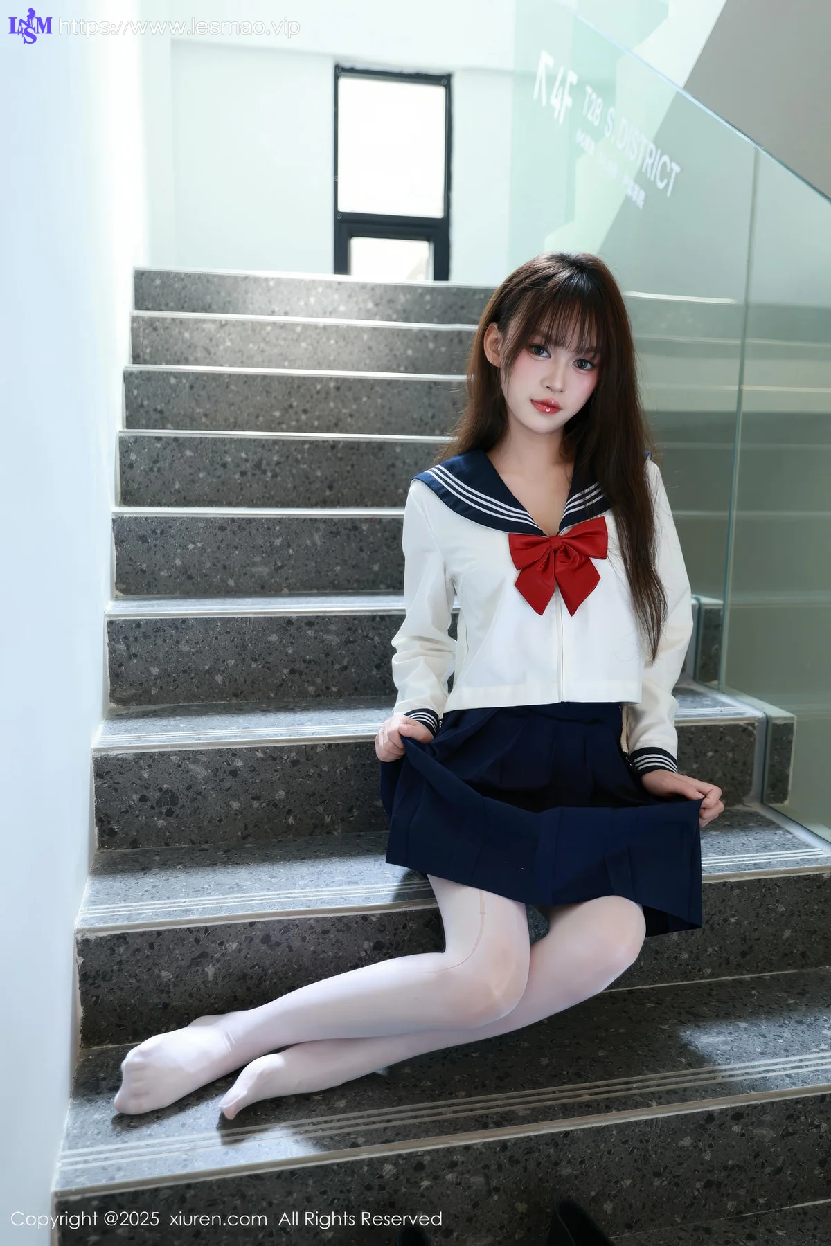 XiuRen 秀人 No.10458 糯咪 JK制服白色丝袜 - 13
