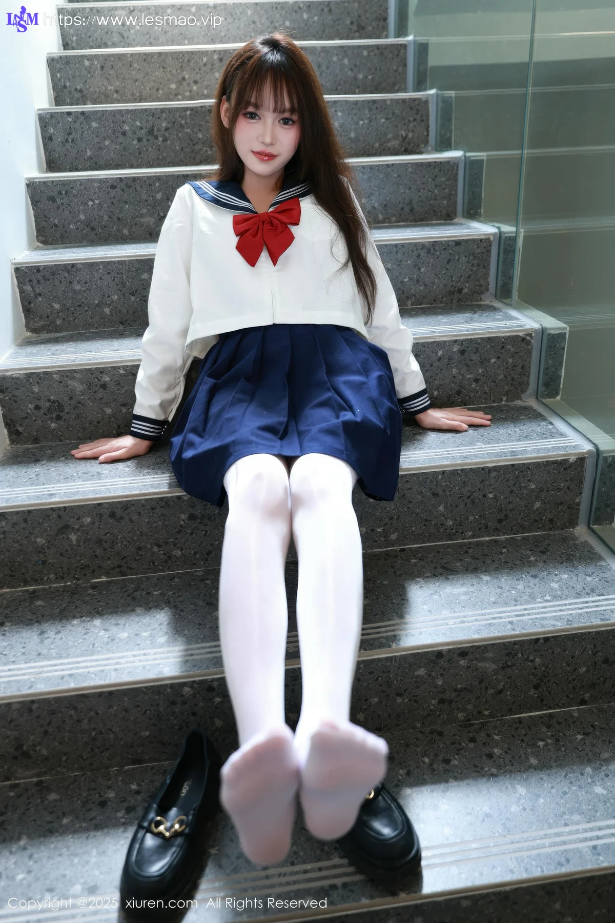 XiuRen 秀人 No.10458 糯咪 JK制服白色丝袜 - 15