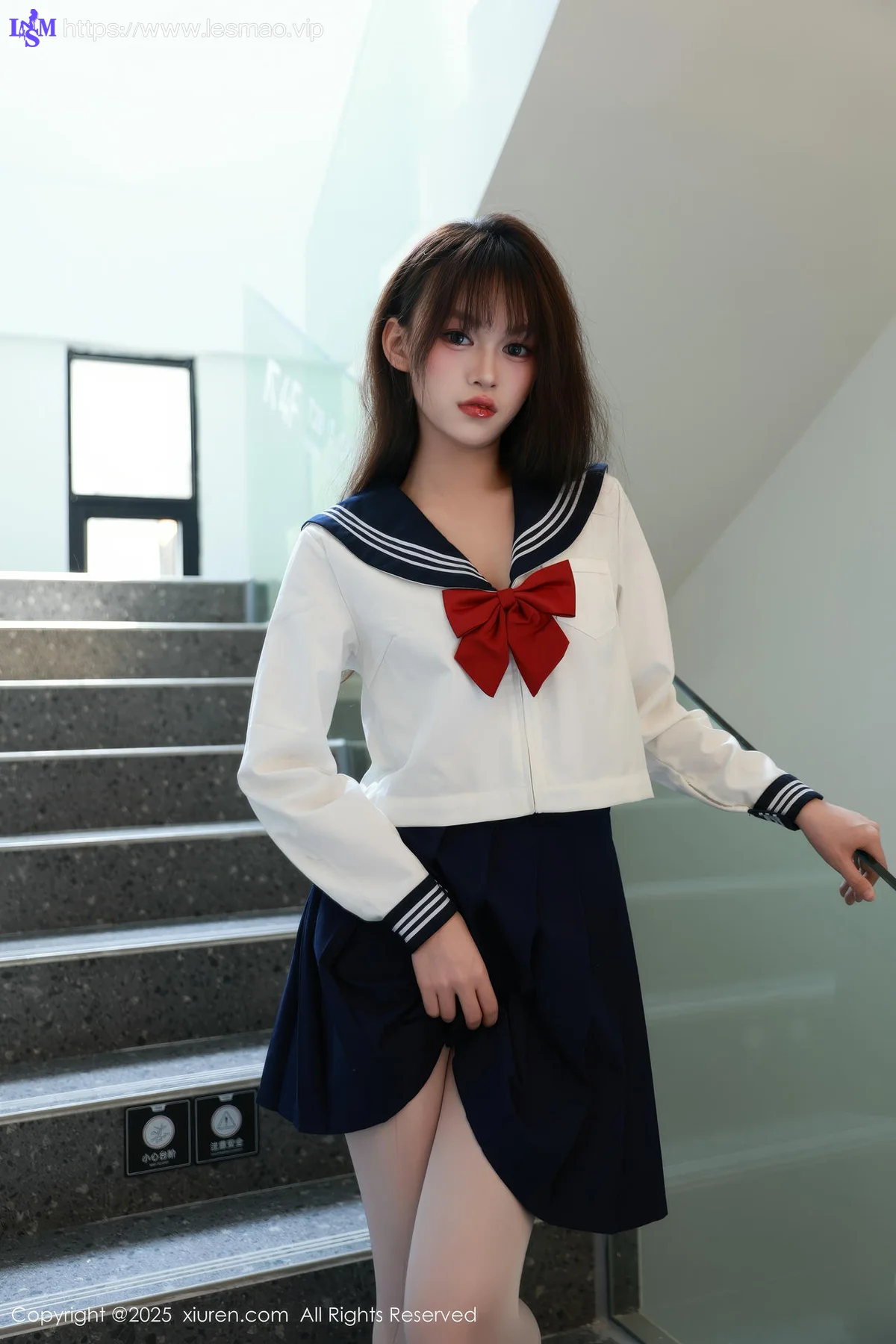 XiuRen 秀人 No.10458 糯咪 JK制服白色丝袜 - 84