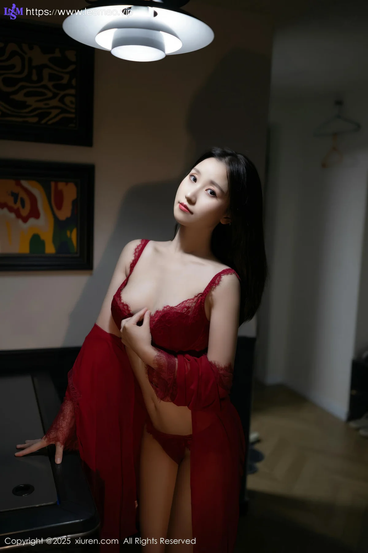 XiuRen 秀人 No.10463 杏子Yada 红色情趣服饰 - 44