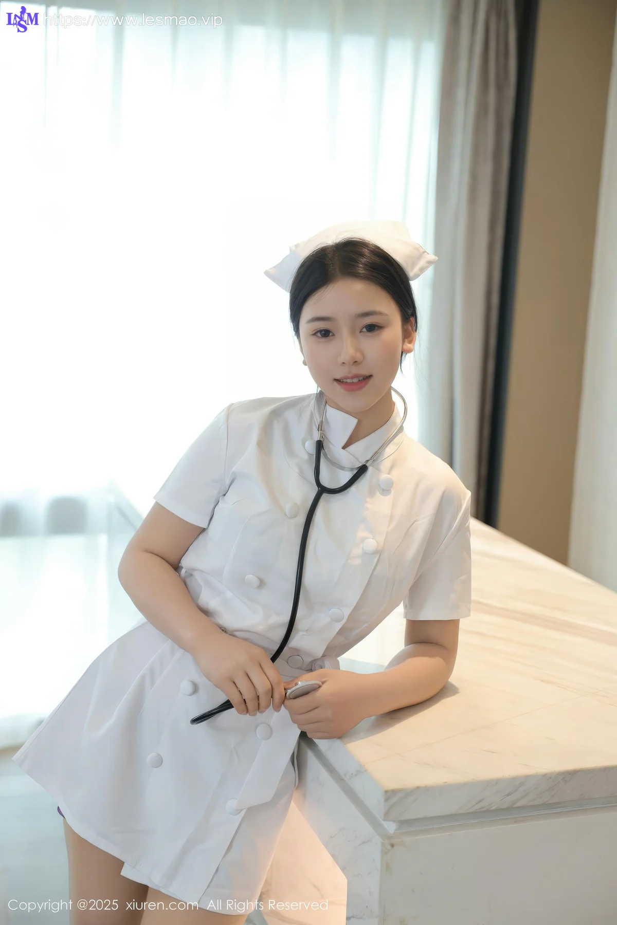 XiuRen 秀人 No.10465 林嘉馨 白色护士制服 - 17