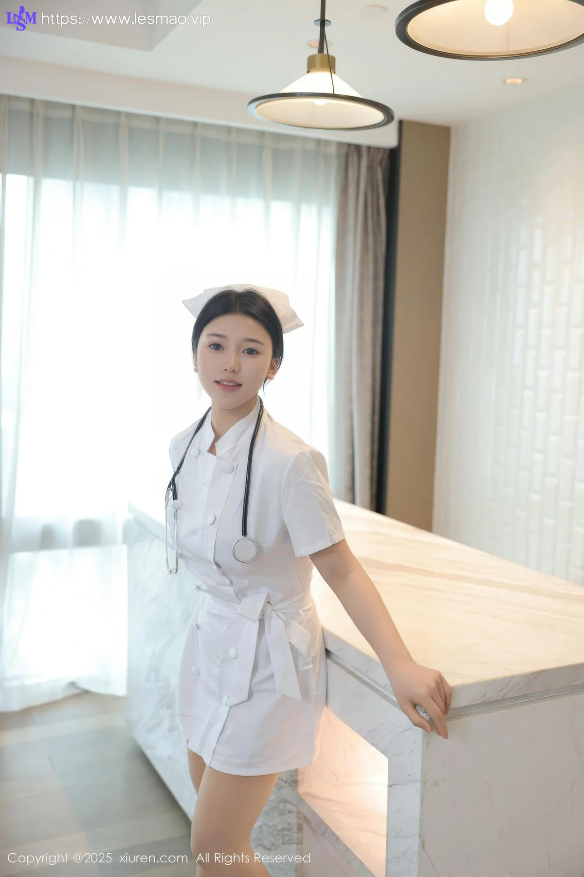 XiuRen 秀人 No.10465 林嘉馨 白色护士制服 - 18