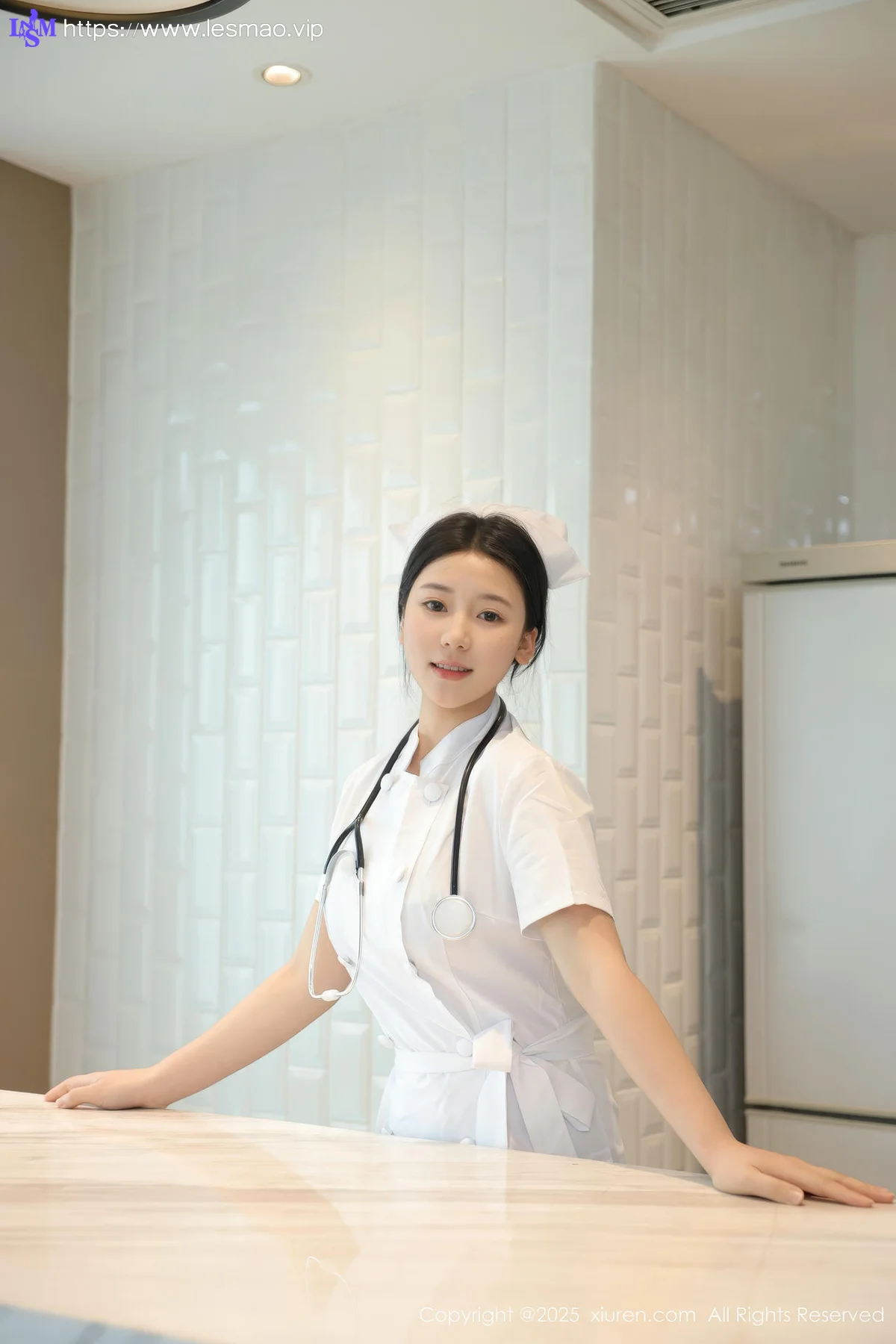 XiuRen 秀人 No.10465 林嘉馨 白色护士制服 - 19
