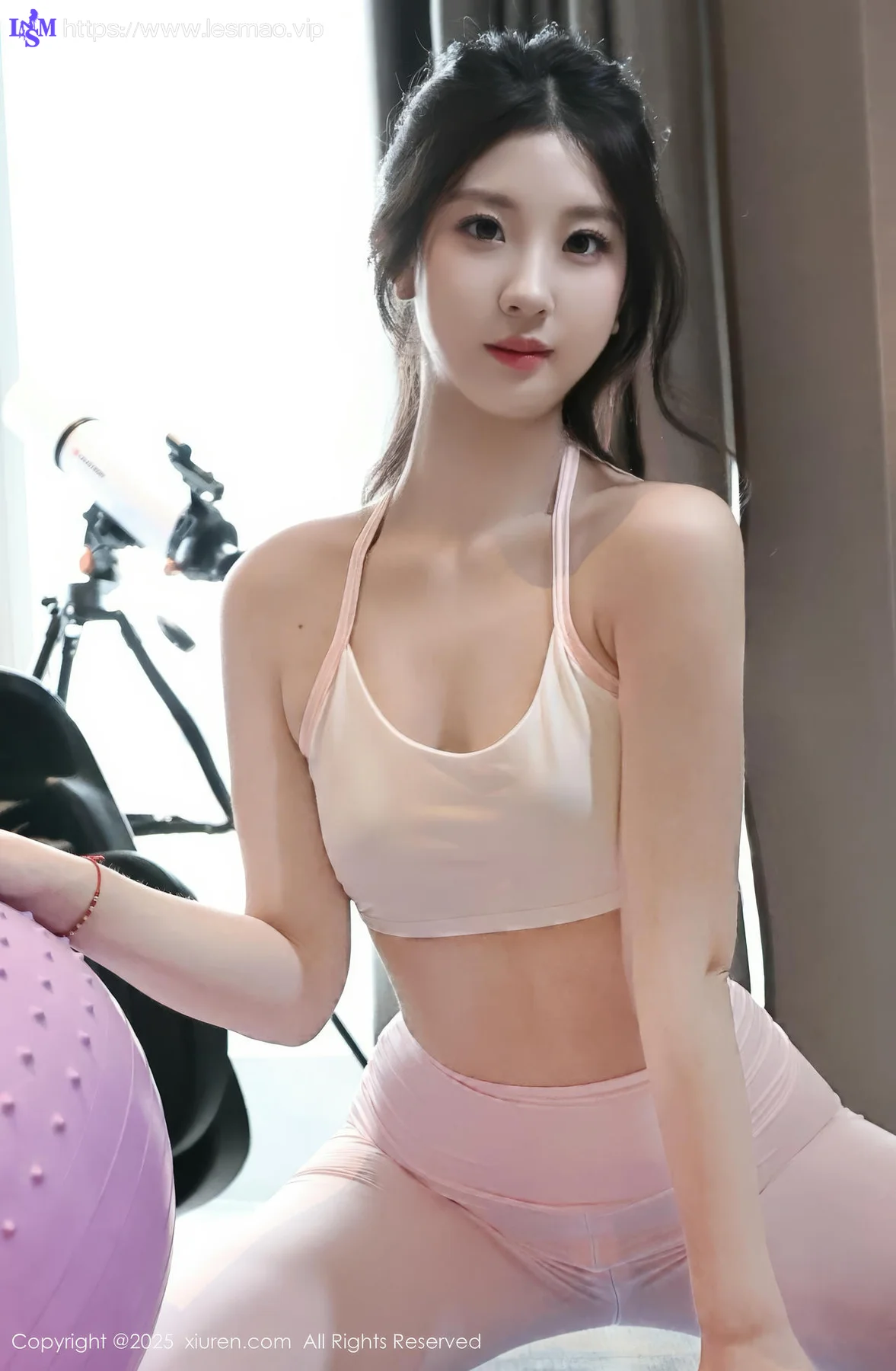 XiuRen 秀人 No.10474 小芭乐  粉色瑜伽服 - 54