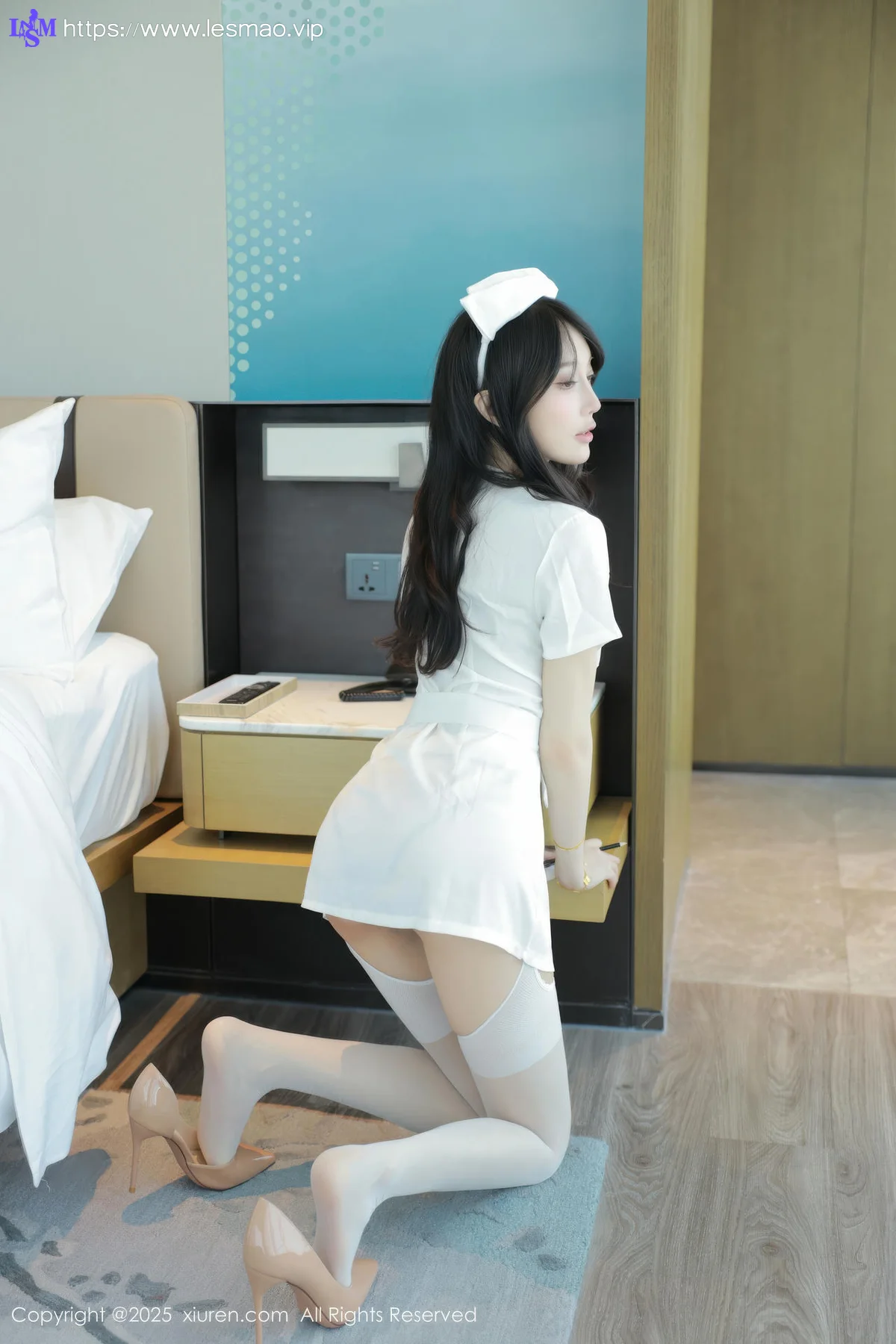 XiuRen 秀人 No.10507 玥儿玥er 白色护士制服 - 8