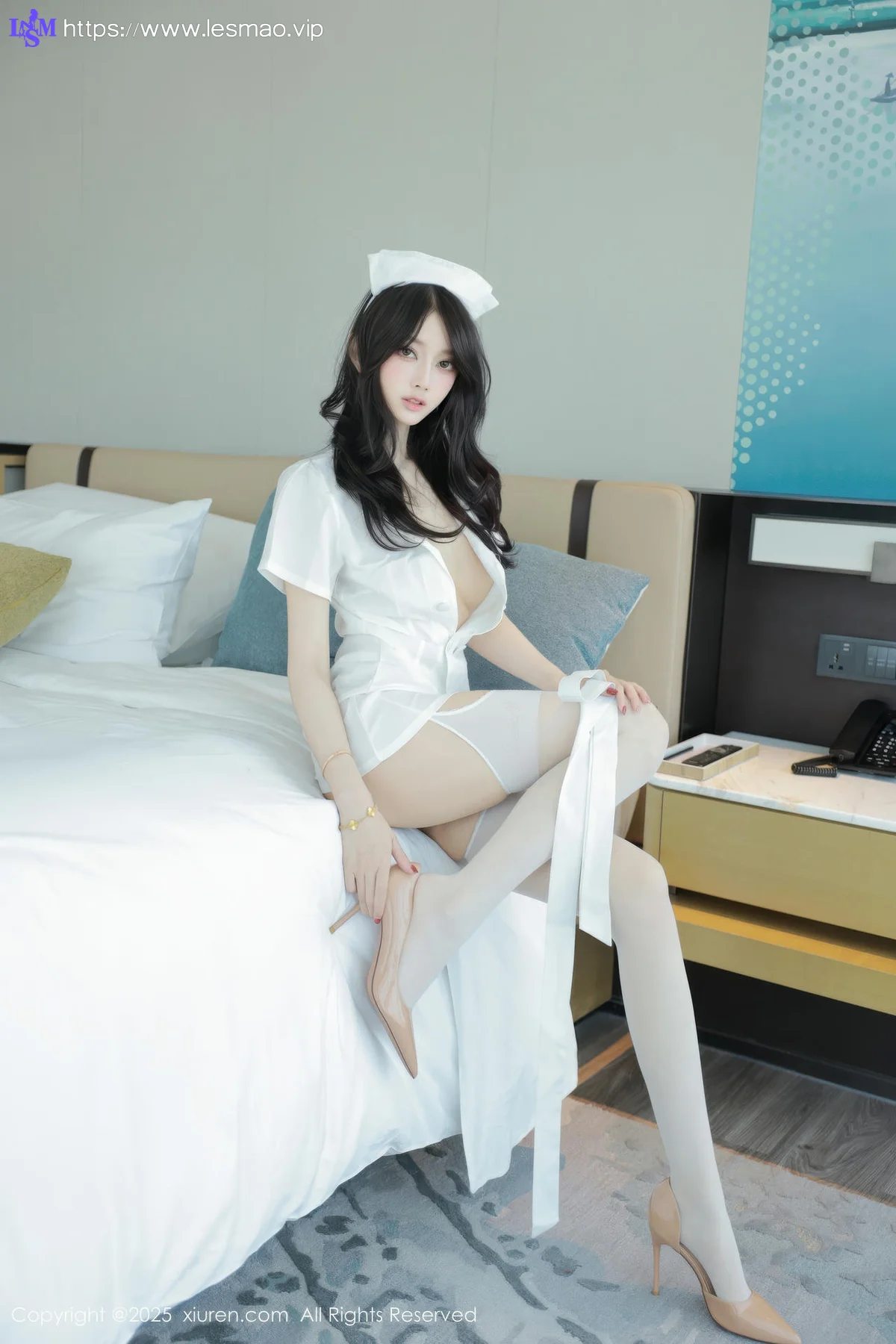 XiuRen 秀人 No.10507 玥儿玥er 白色护士制服 - 30