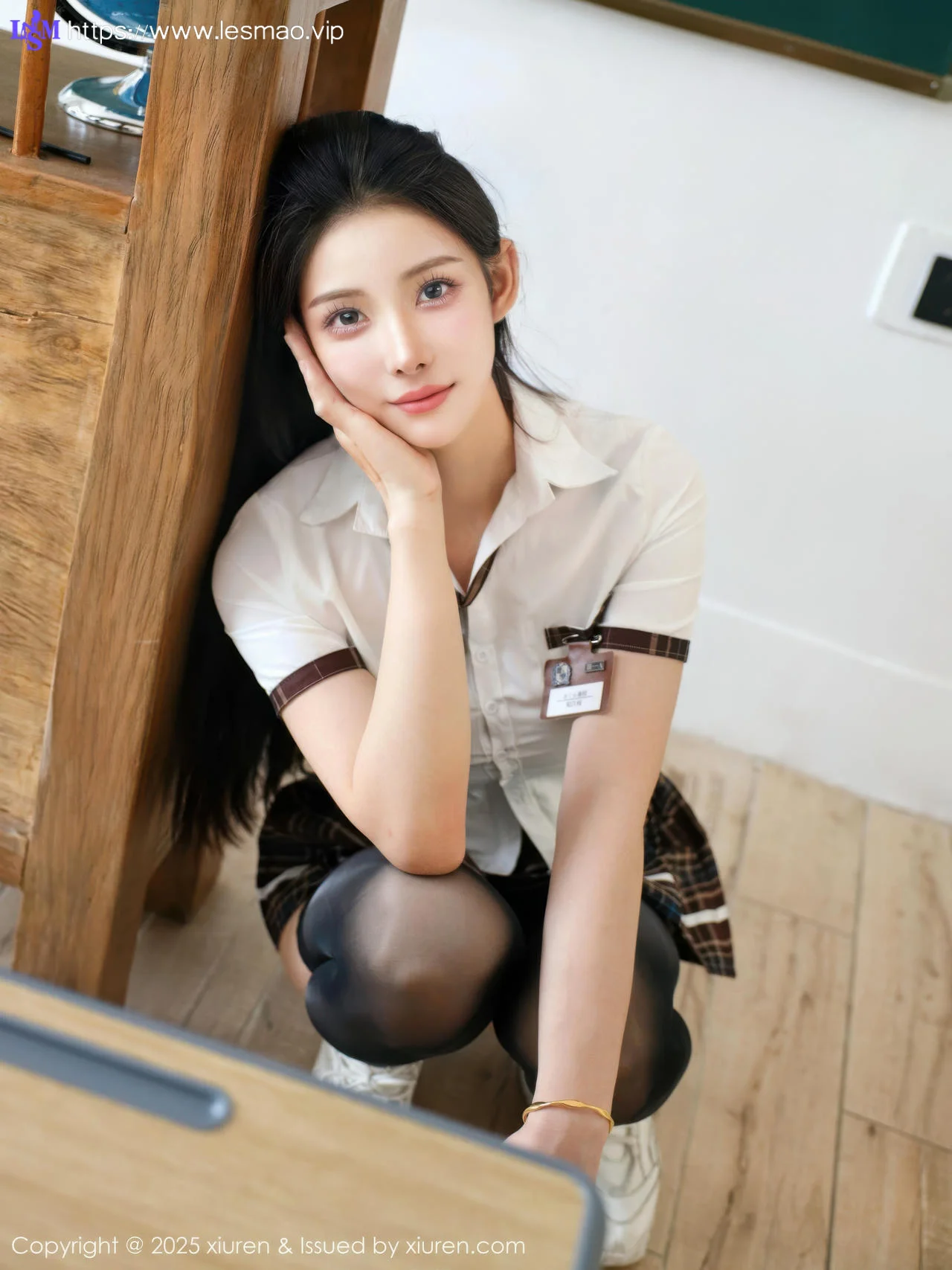 XiuRen 秀人 No.10512 梨霜儿 性感学妹制服 - 32