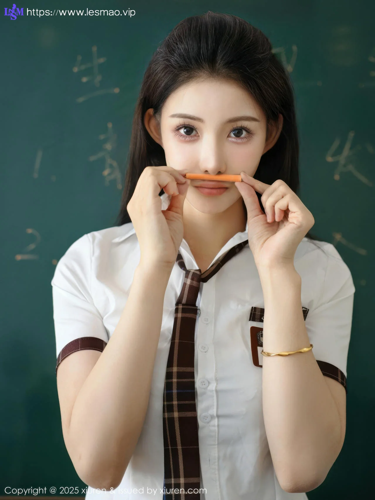 XiuRen 秀人 No.10512 梨霜儿 性感学妹制服 - 43