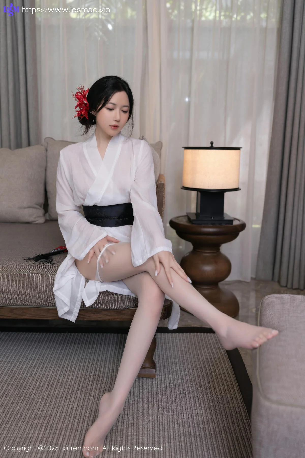 XiuRen 秀人 No.10514 鱼子酱Fish  诱人白色丝袜 - 15