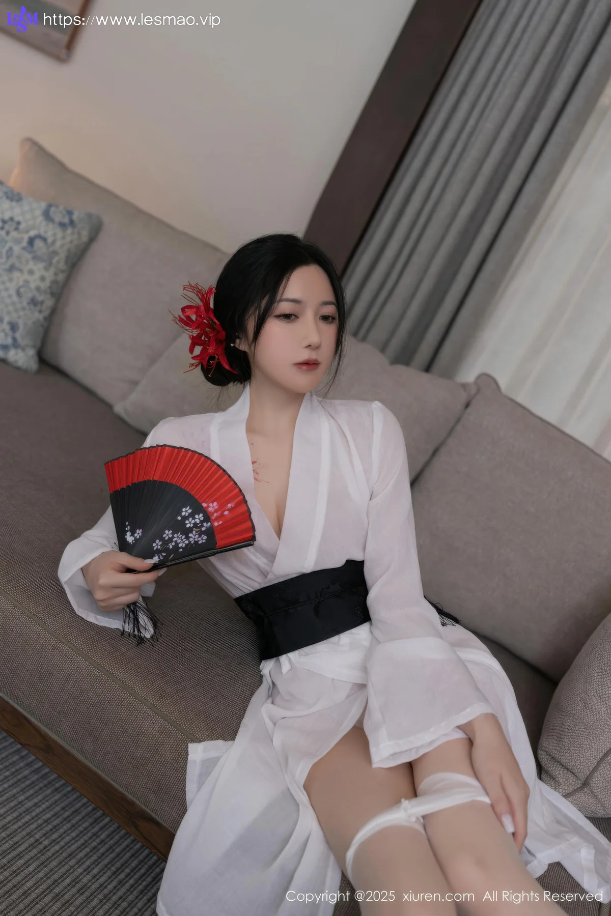 XiuRen 秀人 No.10514 鱼子酱Fish  诱人白色丝袜 - 21