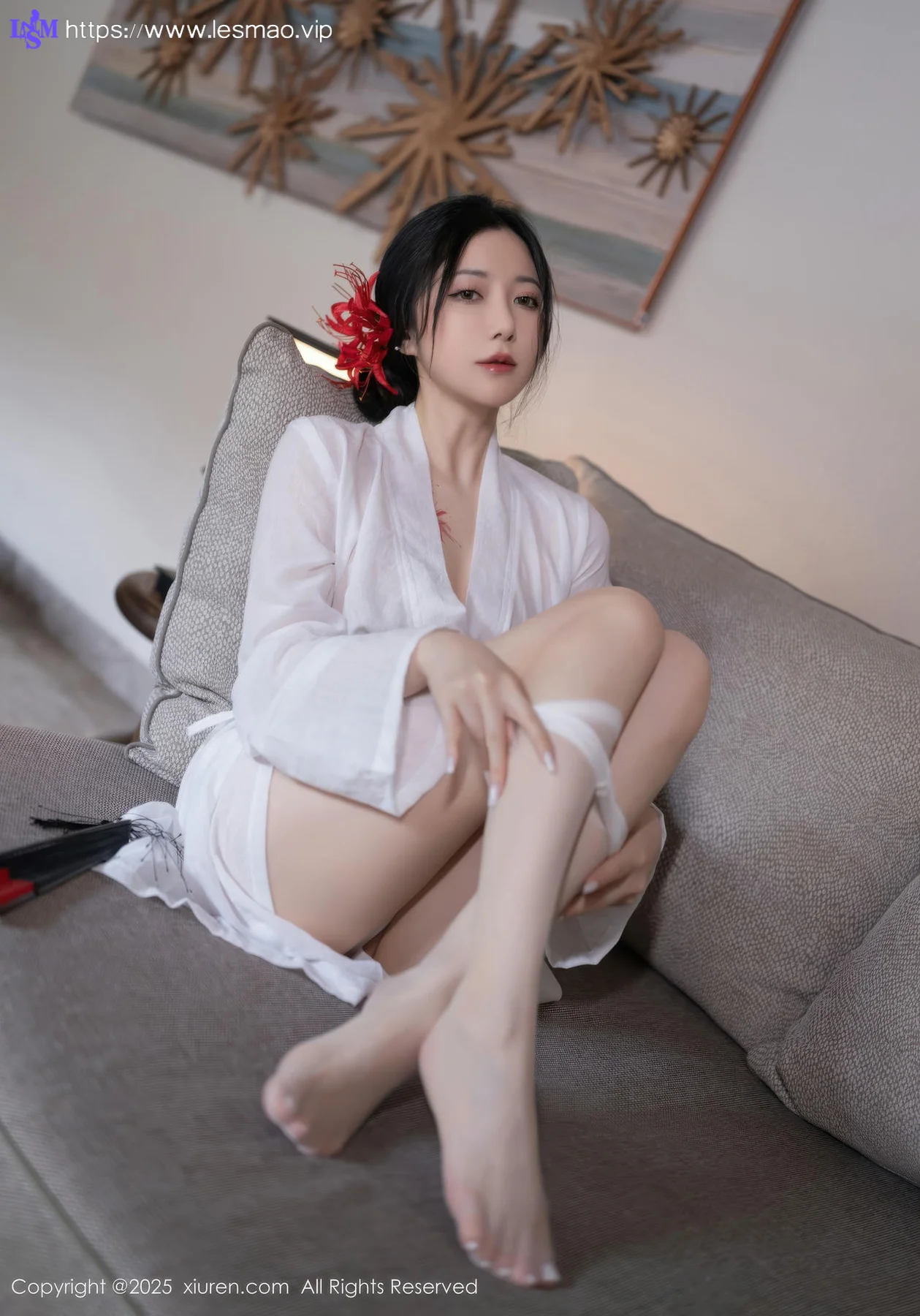 XiuRen 秀人 No.10514 鱼子酱Fish  诱人白色丝袜 - 29