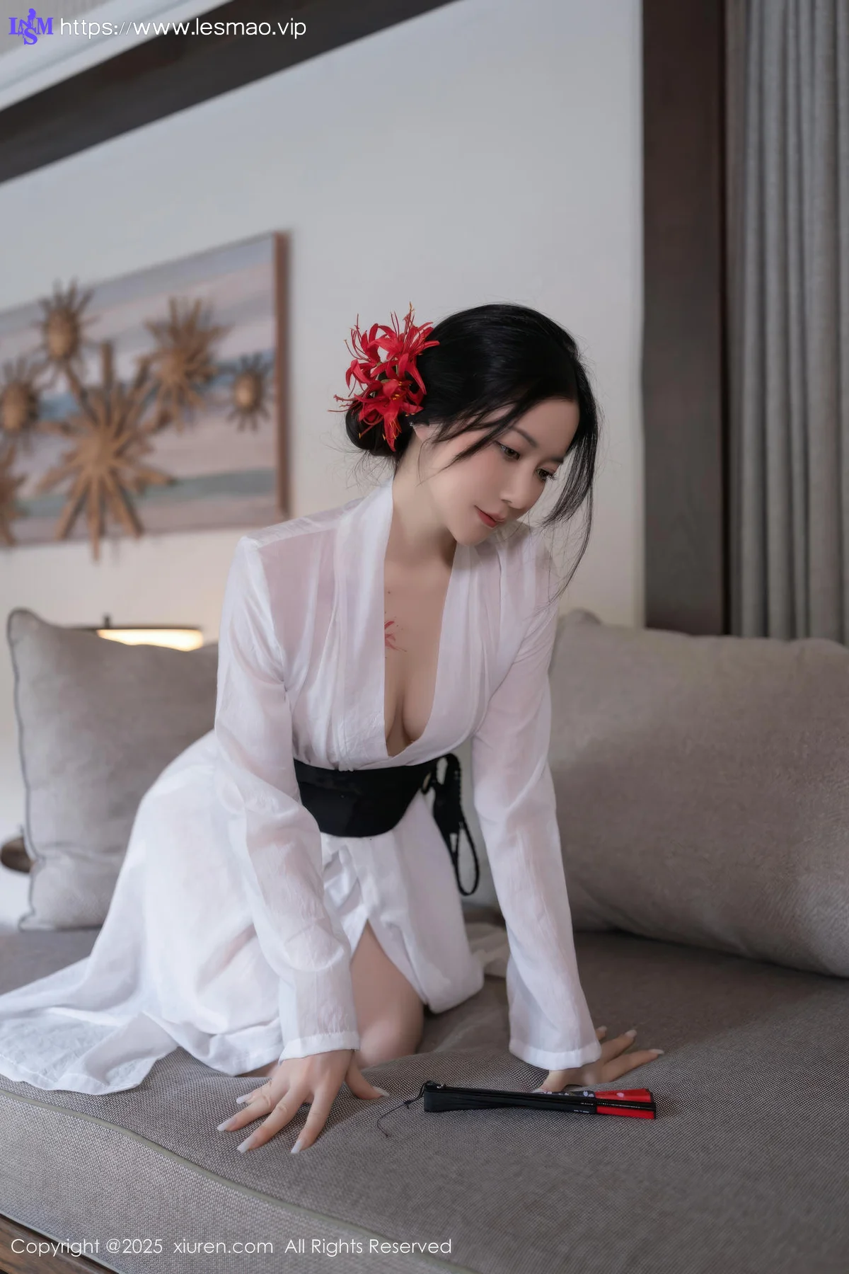 XiuRen 秀人 No.10514 鱼子酱Fish  诱人白色丝袜 - 32