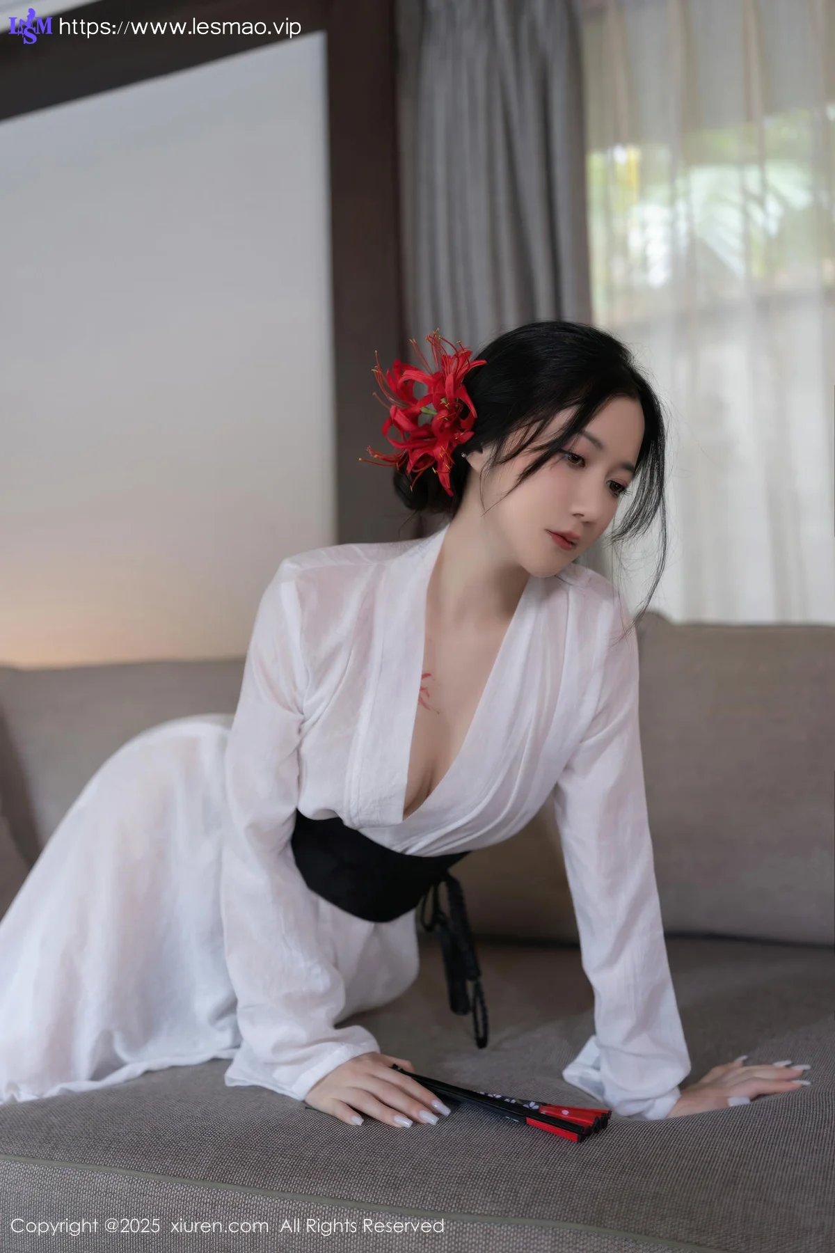 XiuRen 秀人 No.10514 鱼子酱Fish  诱人白色丝袜 - 33