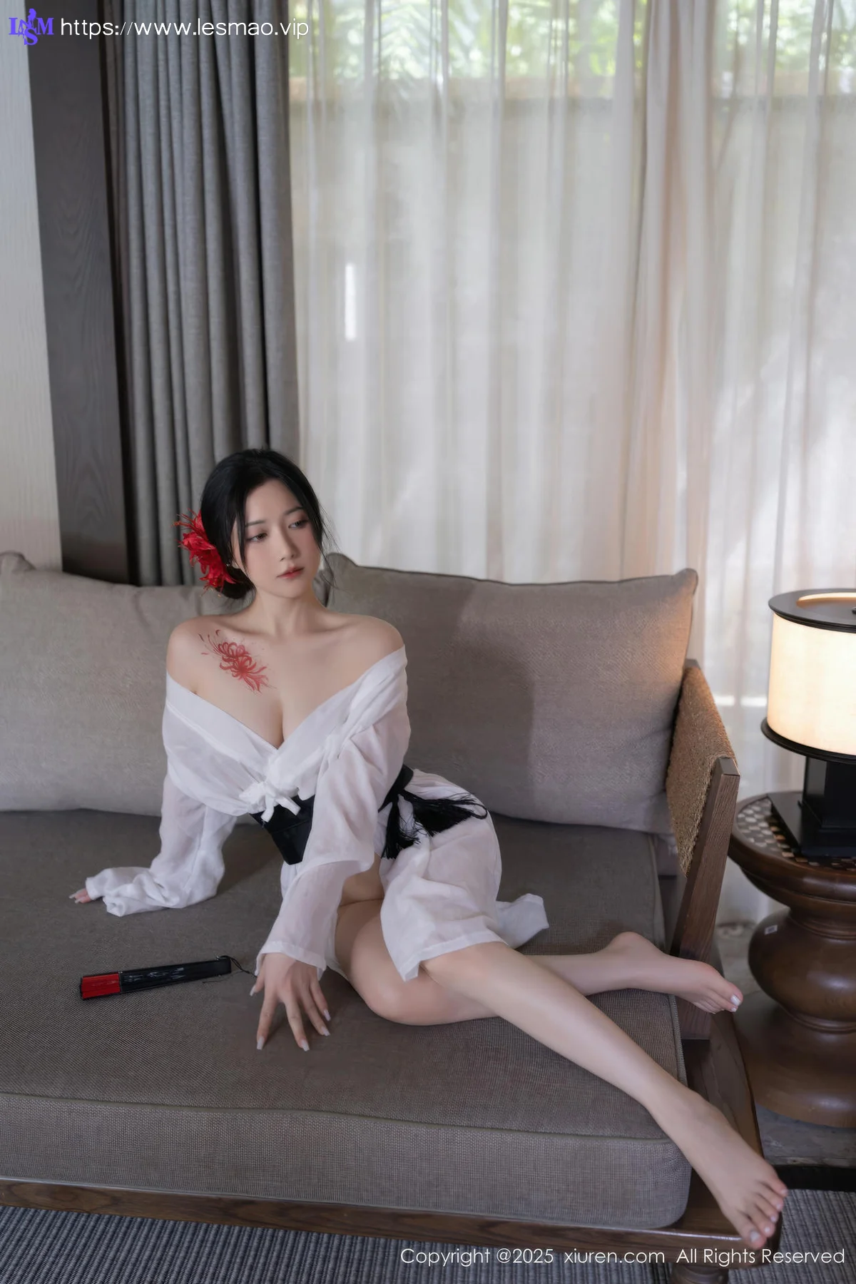 XiuRen 秀人 No.10514 鱼子酱Fish  诱人白色丝袜 - 37