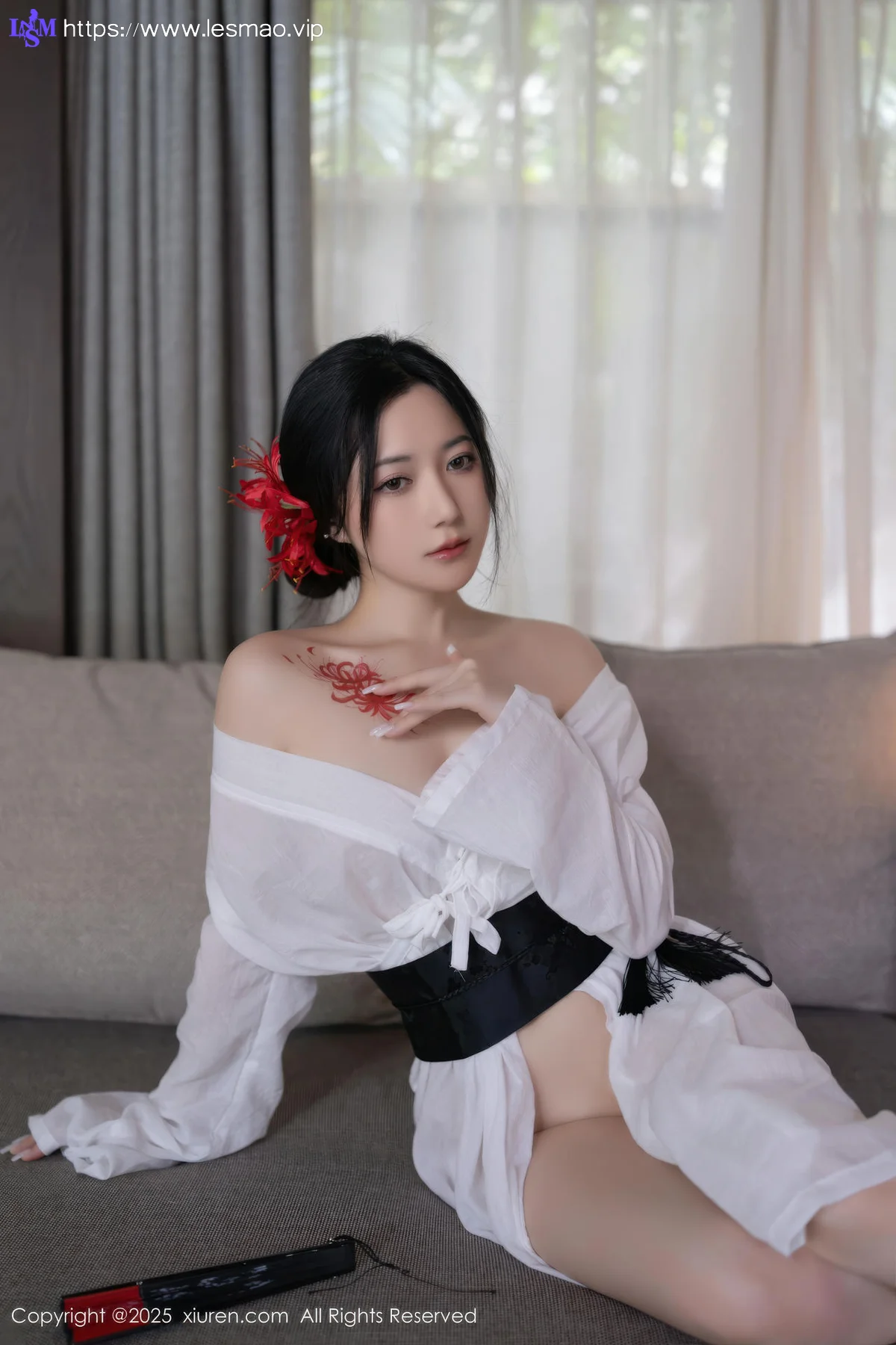 XiuRen 秀人 No.10514 鱼子酱Fish  诱人白色丝袜 - 38