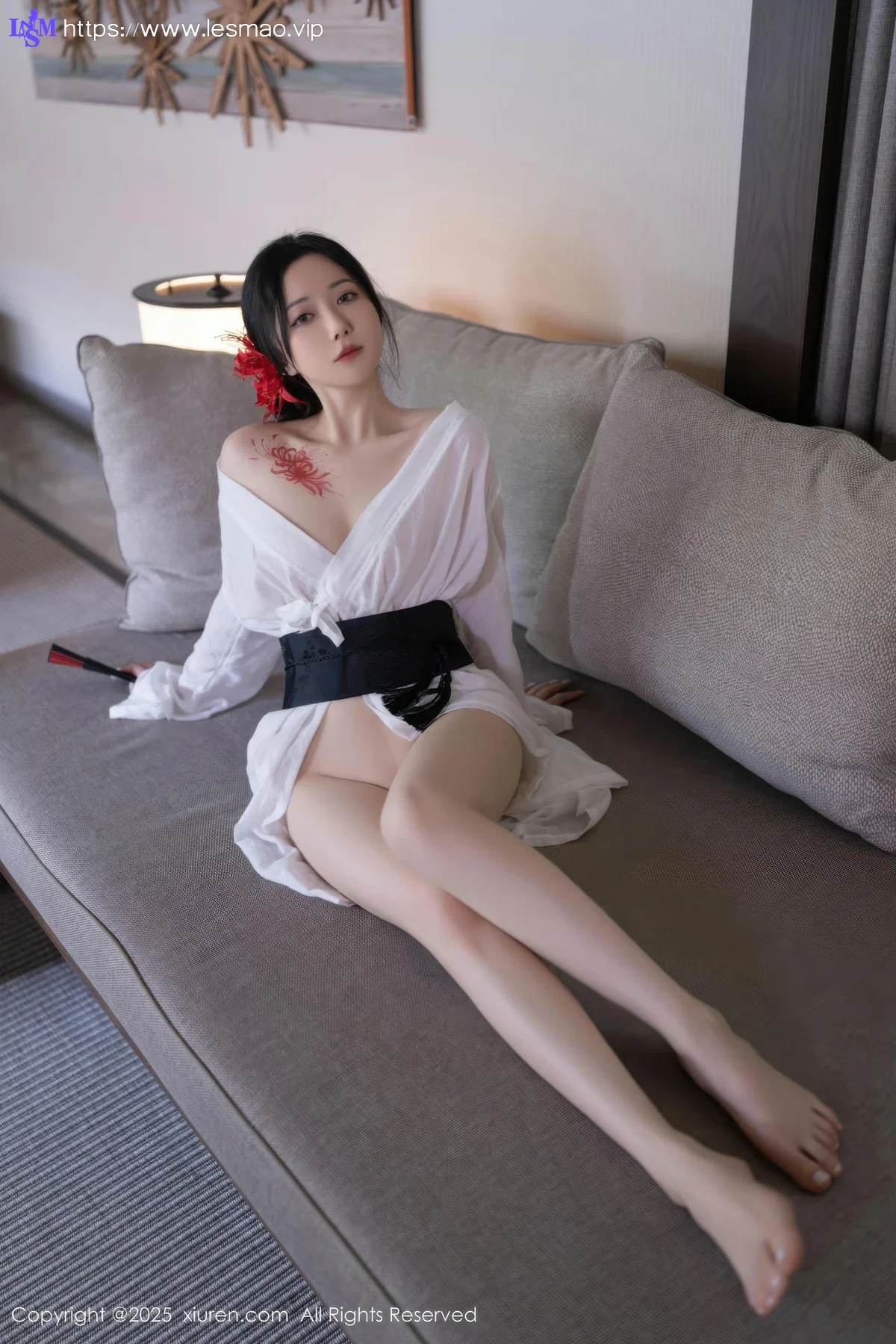 XiuRen 秀人 No.10514 鱼子酱Fish  诱人白色丝袜 - 42