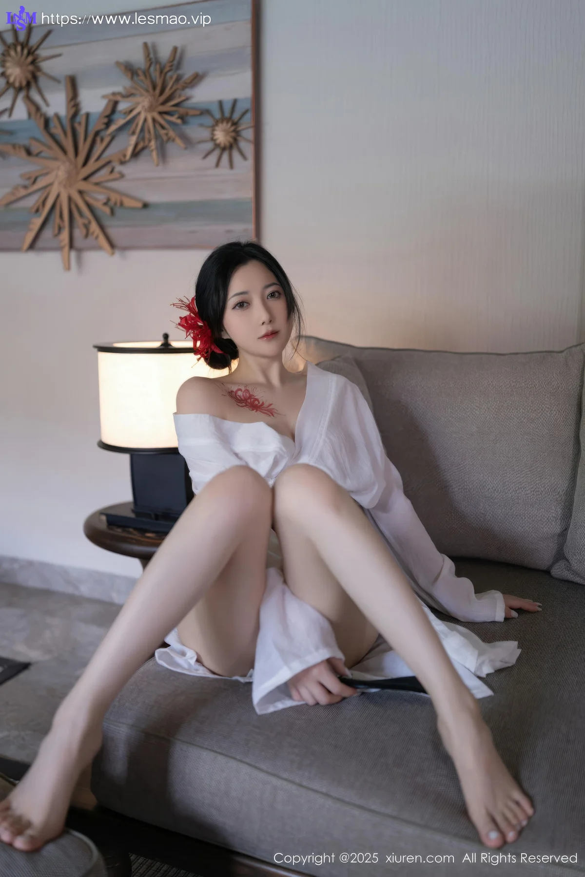 XiuRen 秀人 No.10514 鱼子酱Fish  诱人白色丝袜 - 46