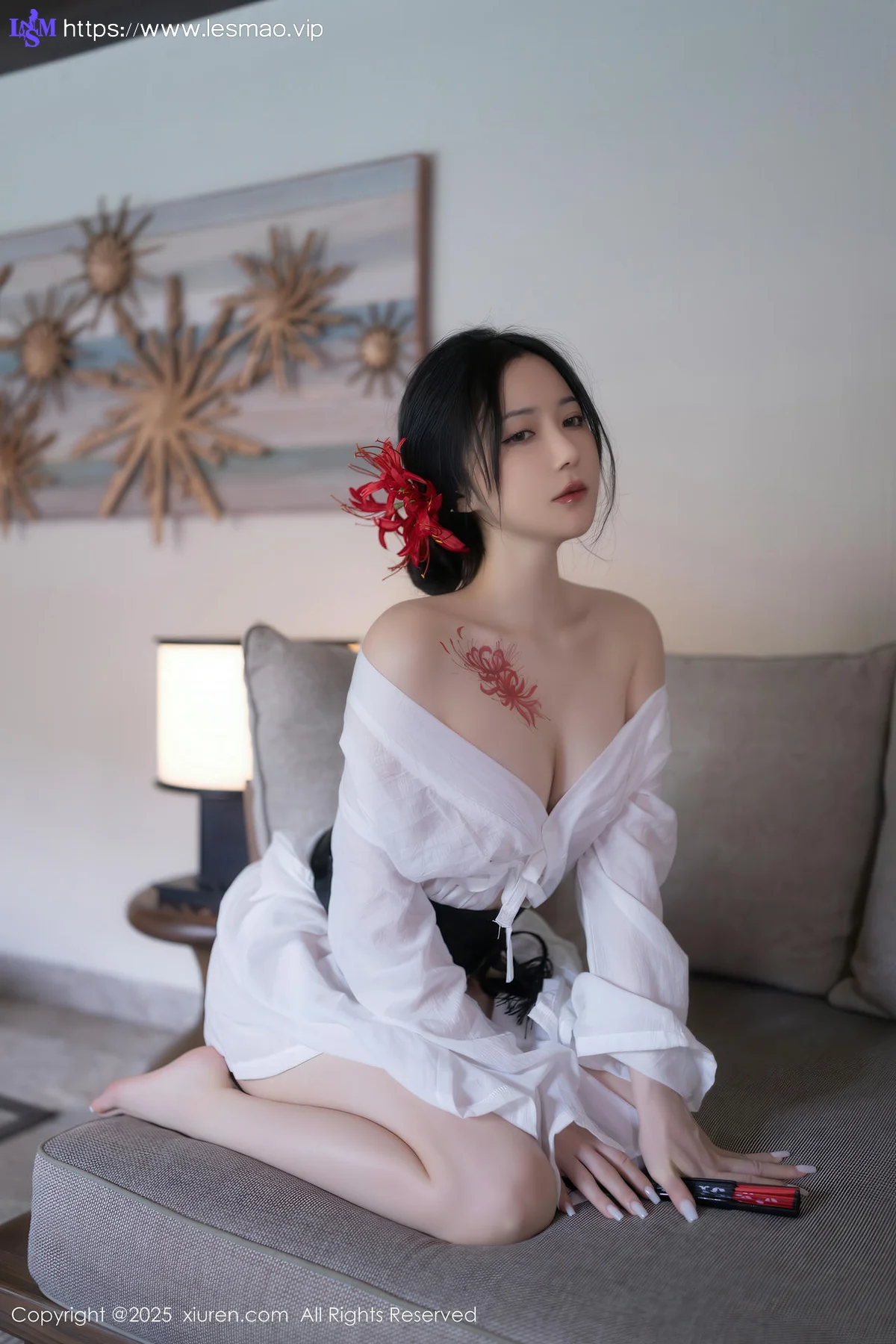 XiuRen 秀人 No.10514 鱼子酱Fish  诱人白色丝袜 - 48