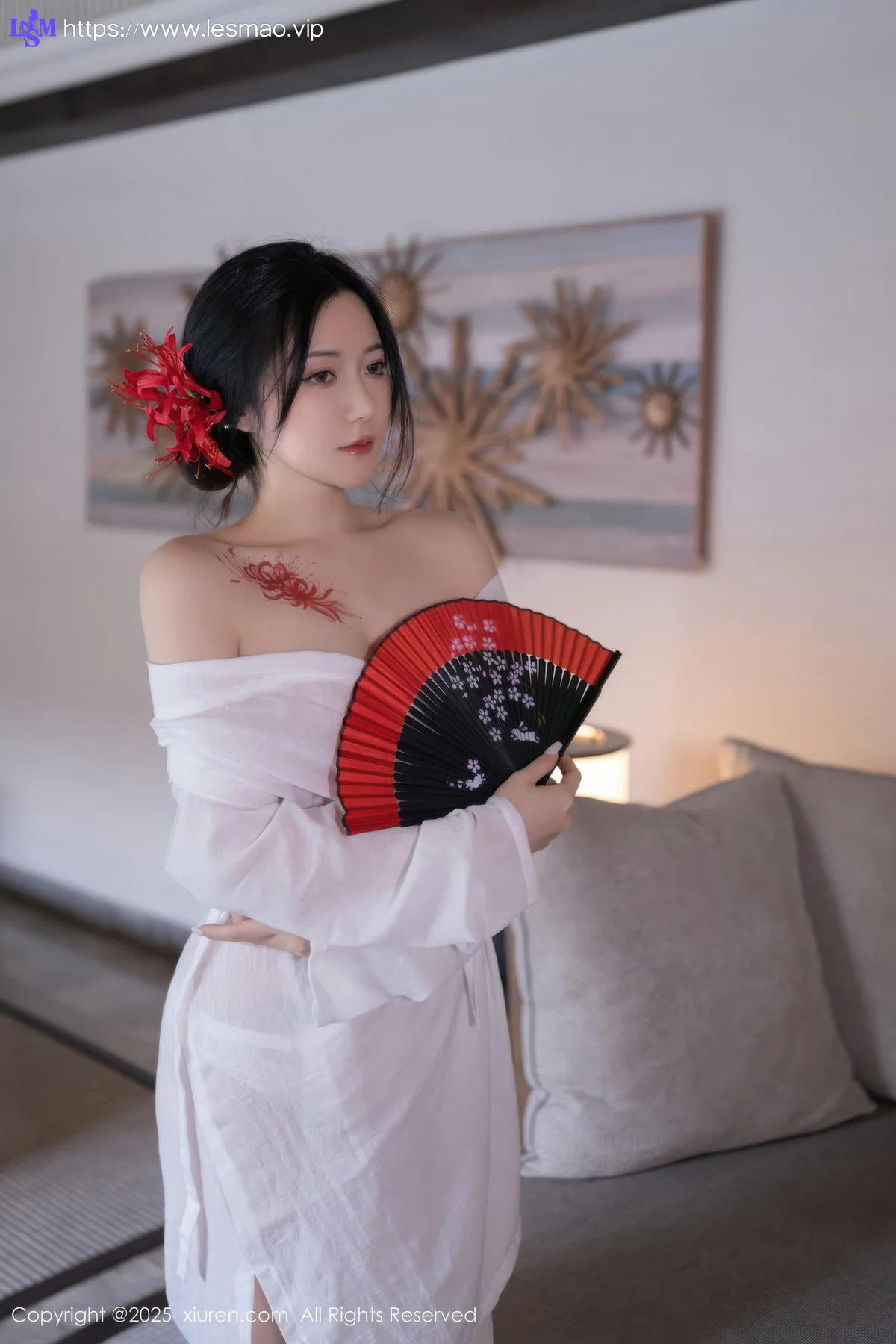 XiuRen 秀人 No.10514 鱼子酱Fish  诱人白色丝袜 - 63