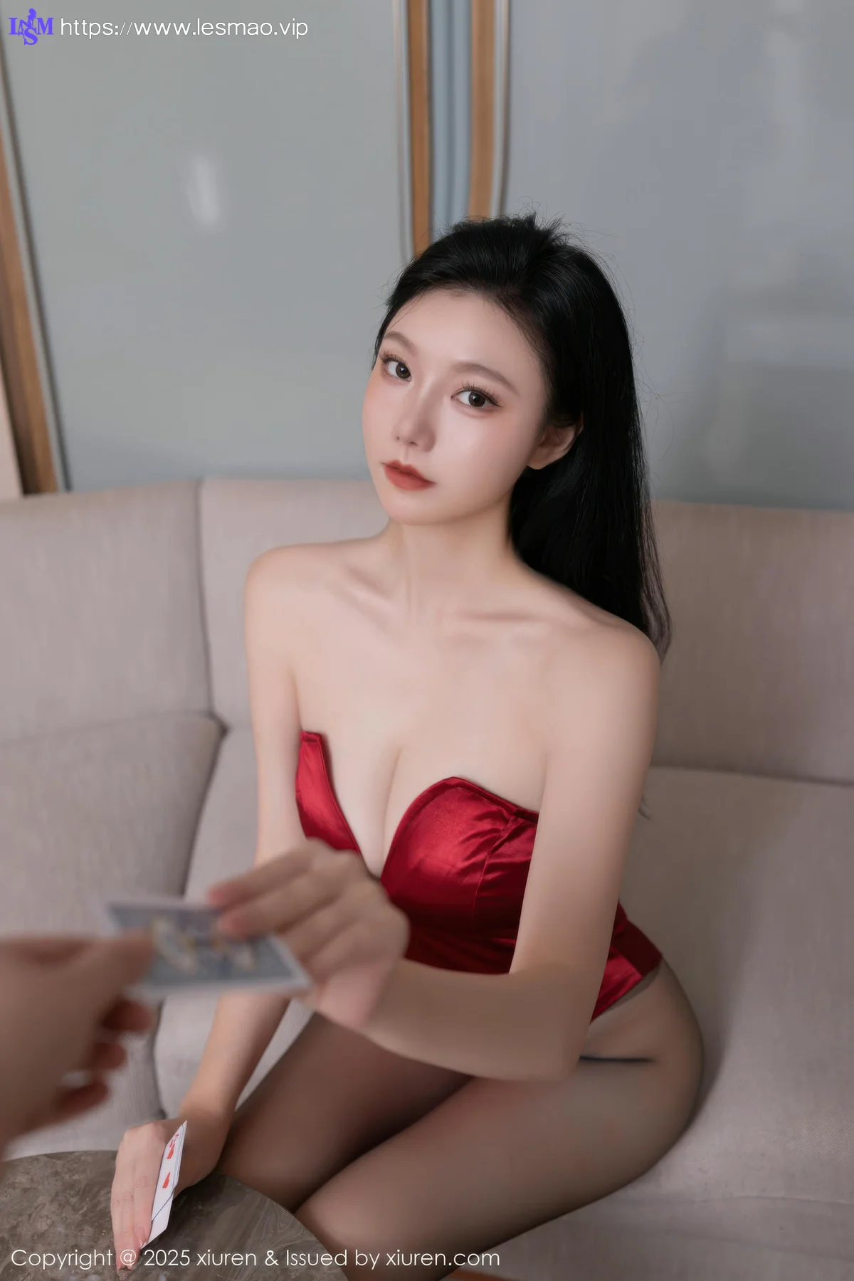 XiuRen 秀人 No.10524 安然anran 红色兔子装制服 - 20