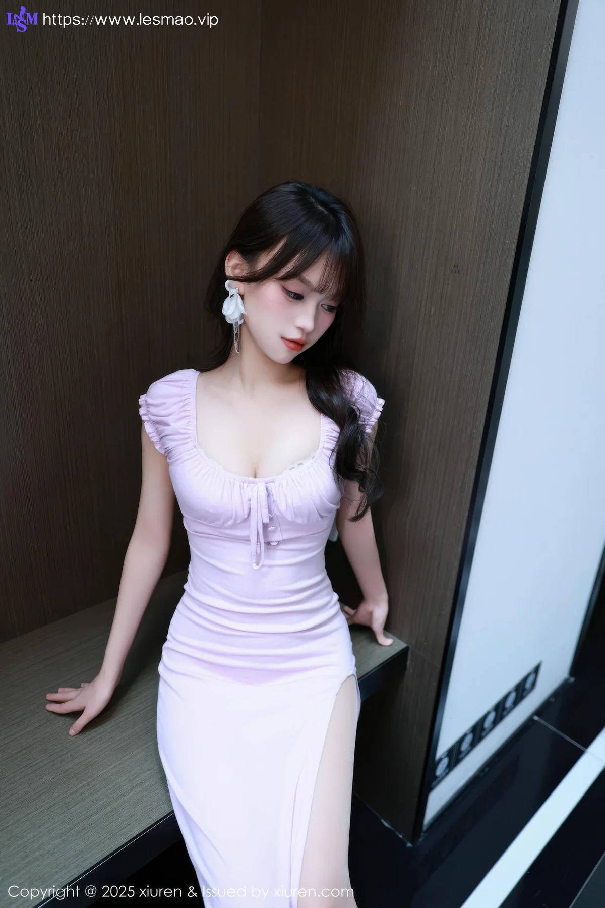 XiuRen 秀人 No.10532 糯咪 紫色长裙面容甜美 - 1