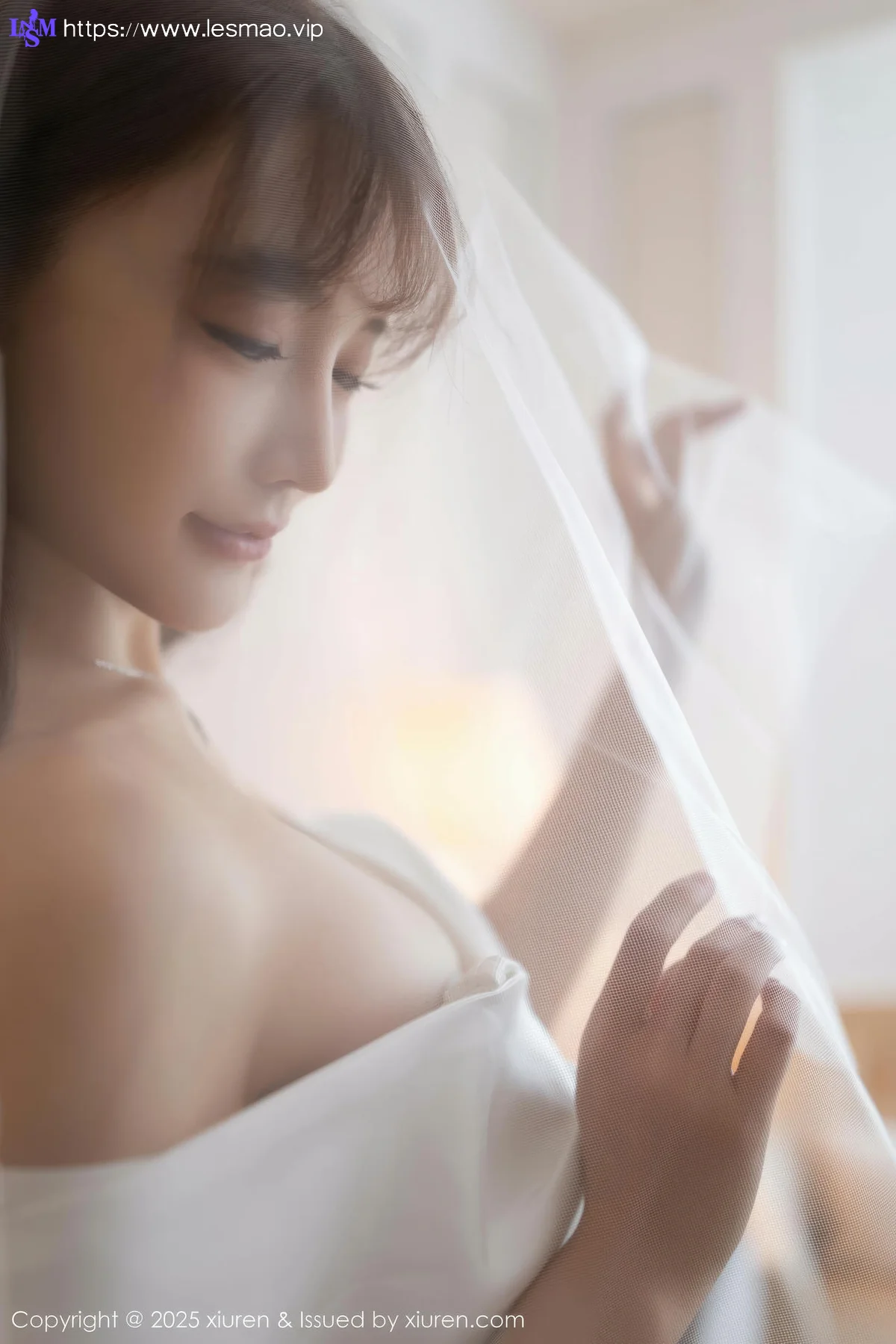 XiuRen 秀人 No.10535 陆萱萱 白色蕾丝情趣婚纱 - 15