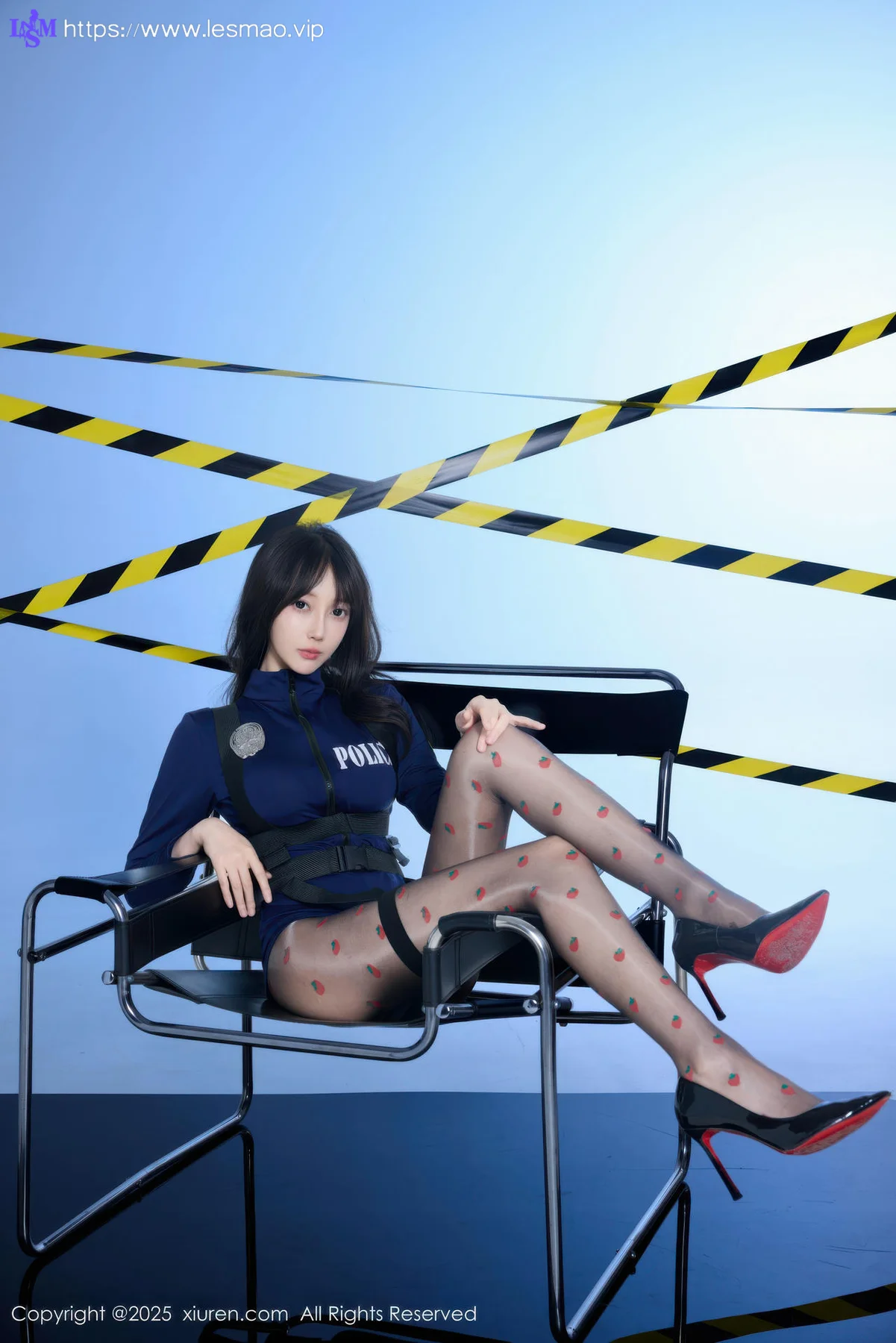 XiuRen 秀人 No.10544 玥儿玥er 蓝色制服诱惑 - 17