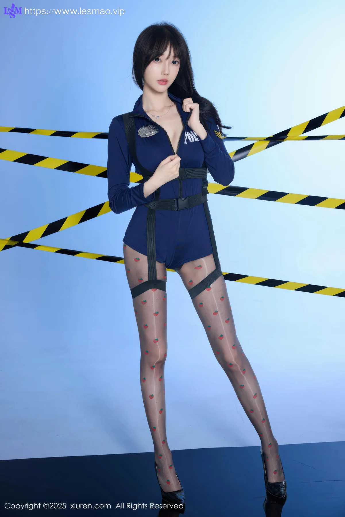 XiuRen 秀人 No.10544 玥儿玥er 蓝色制服诱惑 - 24