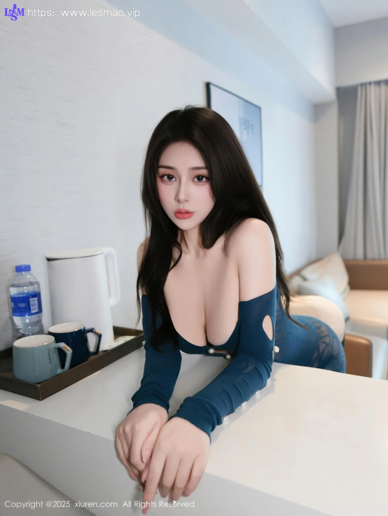 XiuRen 秀人 No.10557 云璎珞 蓝色情趣服饰 - 12
