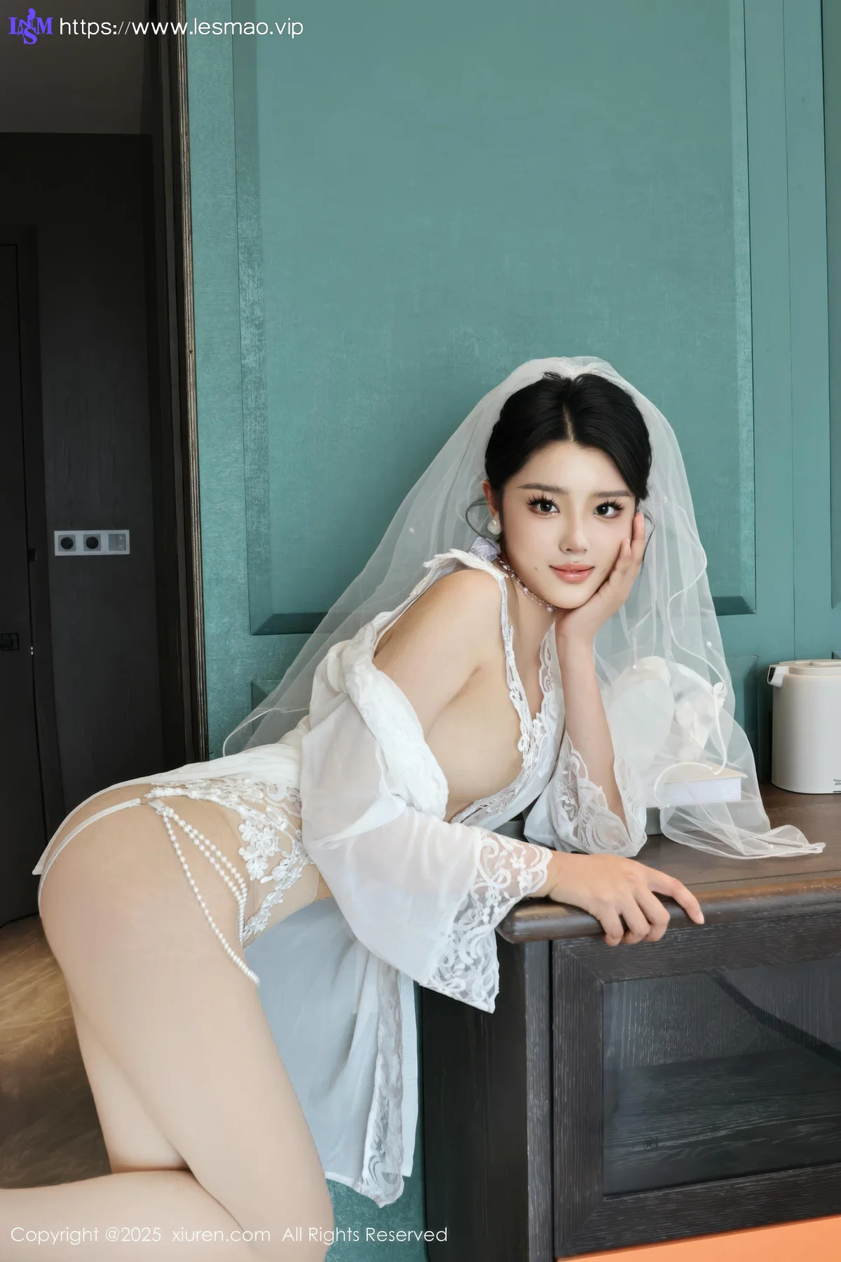 XiuRen 秀人 No.10559 糯梨子 白色婚纱搭配 - 30