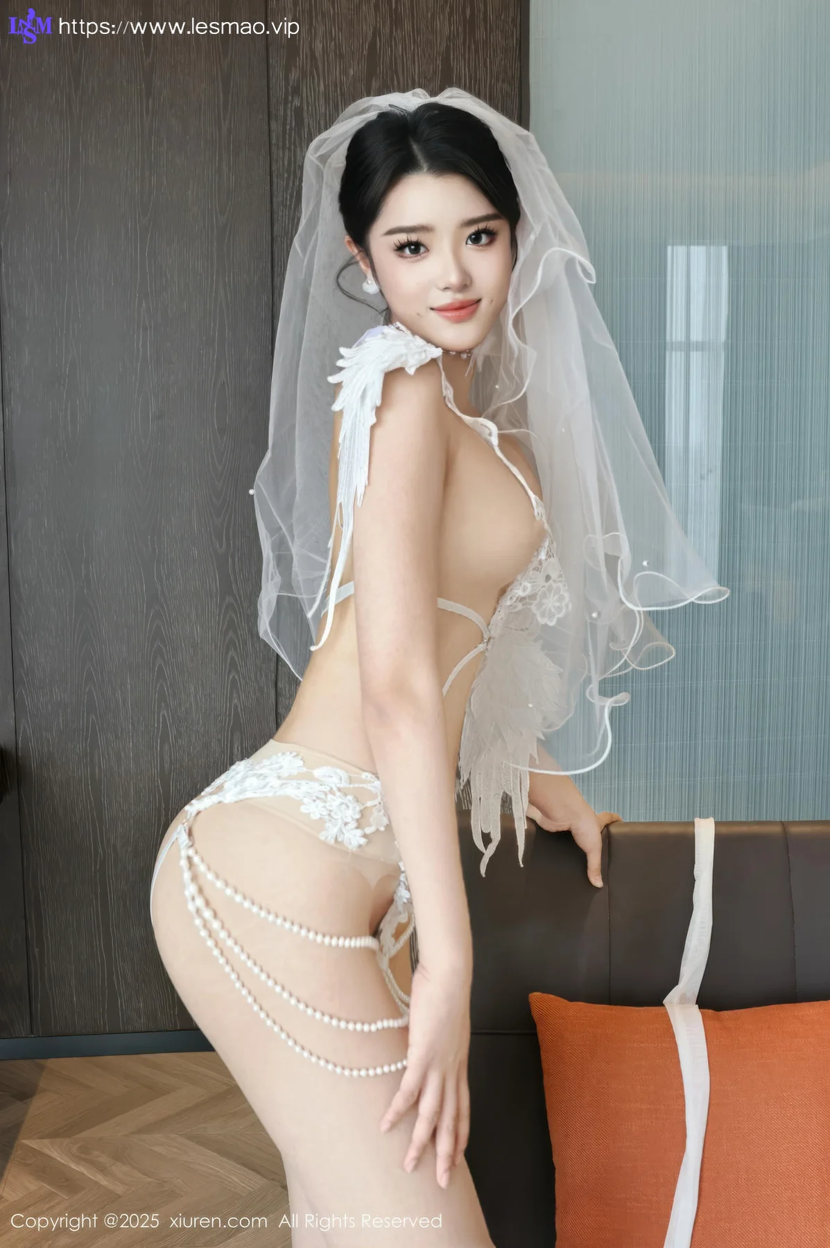 XiuRen 秀人 No.10559 糯梨子 白色婚纱搭配 - 36