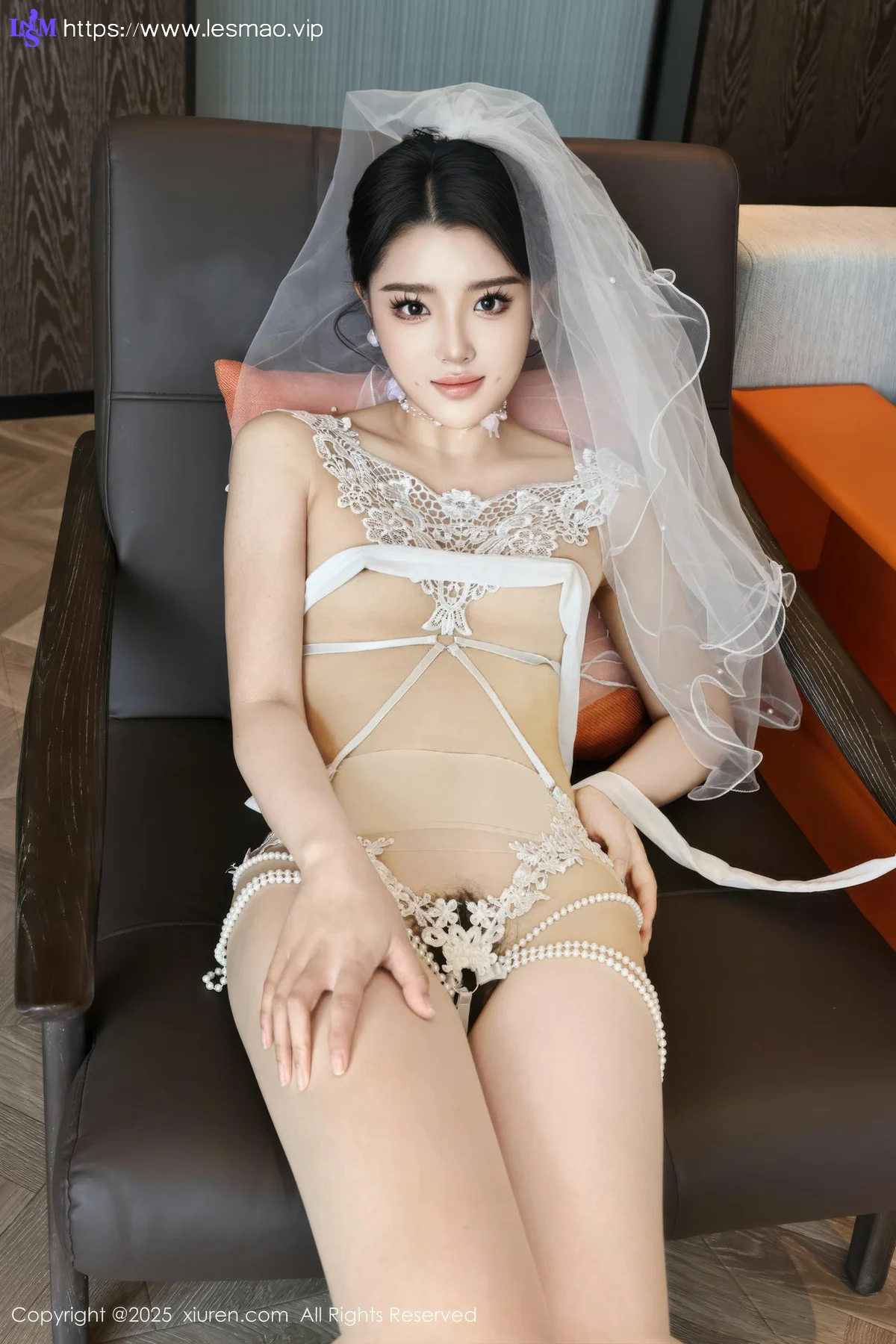 XiuRen 秀人 No.10559 糯梨子 白色婚纱搭配 - 46