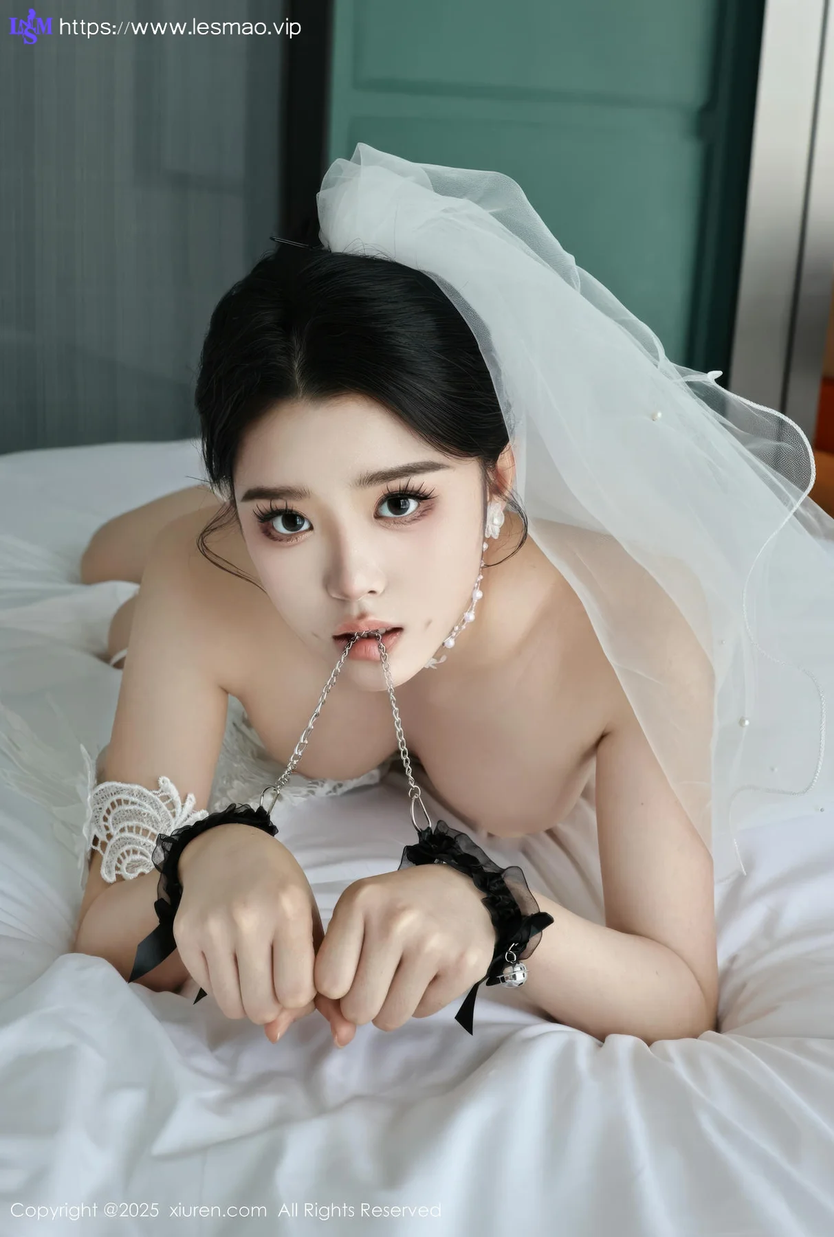 XiuRen 秀人 No.10559 糯梨子 白色婚纱搭配 - 60