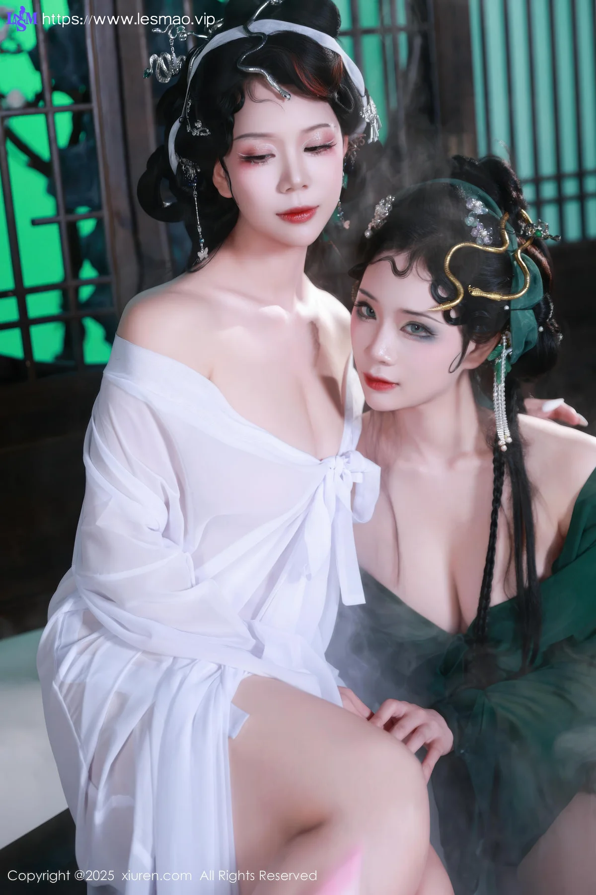 XiuRen 秀人 No.10561 玫瑰我爱你 首次合体古风场景《青蛇》主题拍摄模特合集 - 41