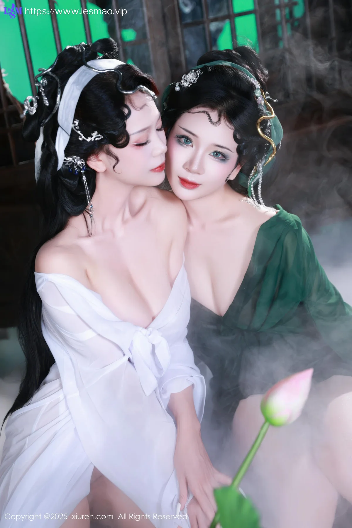 XiuRen 秀人 No.10561 玫瑰我爱你 首次合体古风场景《青蛇》主题拍摄模特合集 - 53
