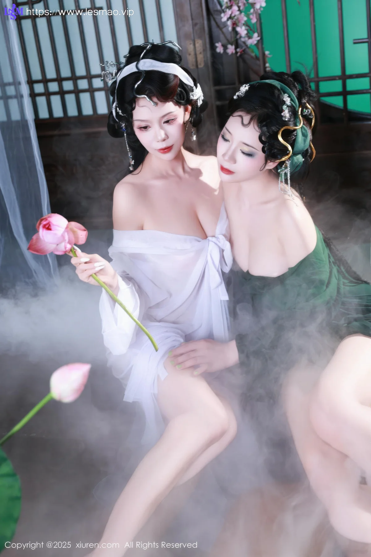 XiuRen 秀人 No.10561 玫瑰我爱你 首次合体古风场景《青蛇》主题拍摄模特合集 - 54