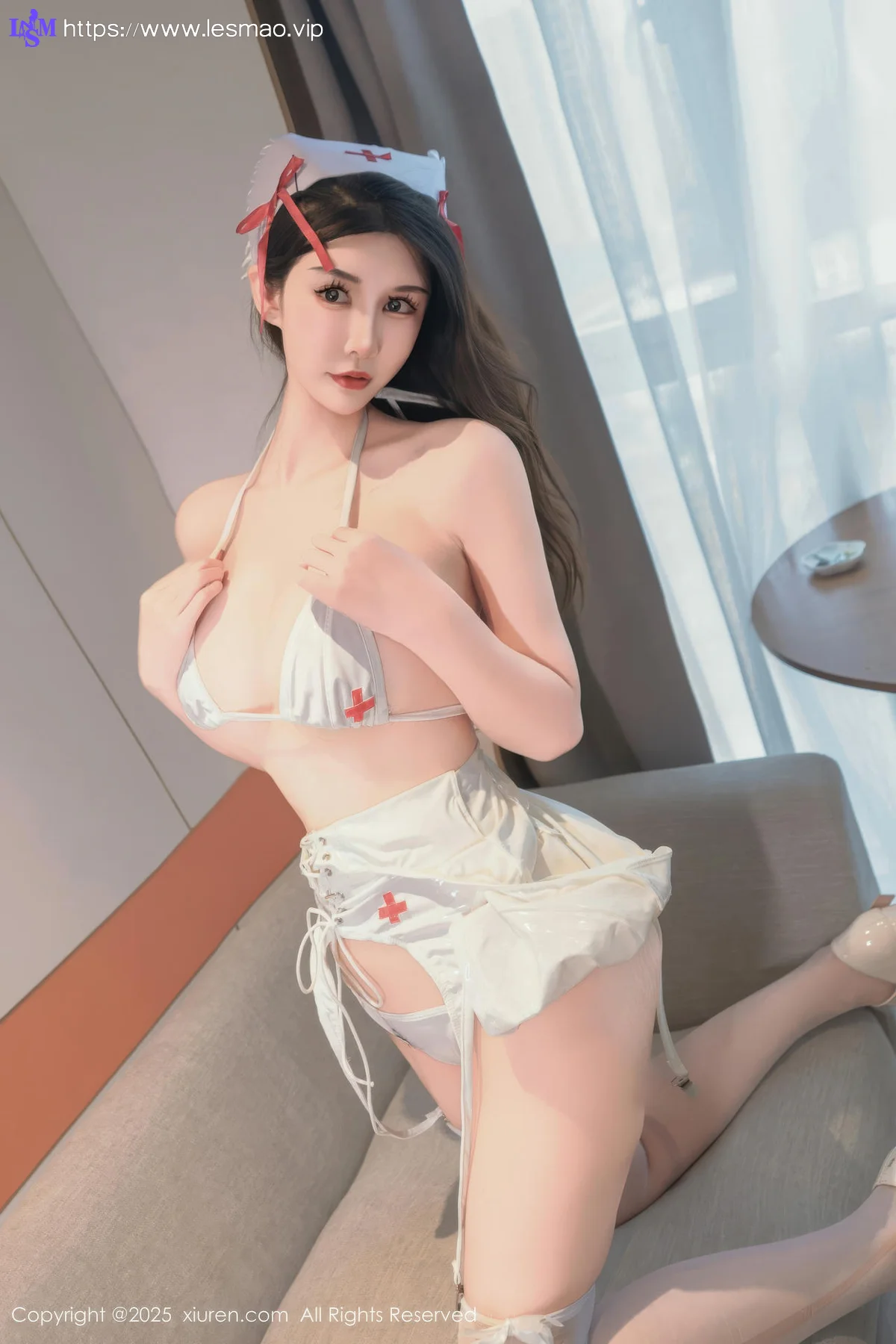 XiuRen 秀人 No.10565 袁圆 黑色情趣内衣 - 27