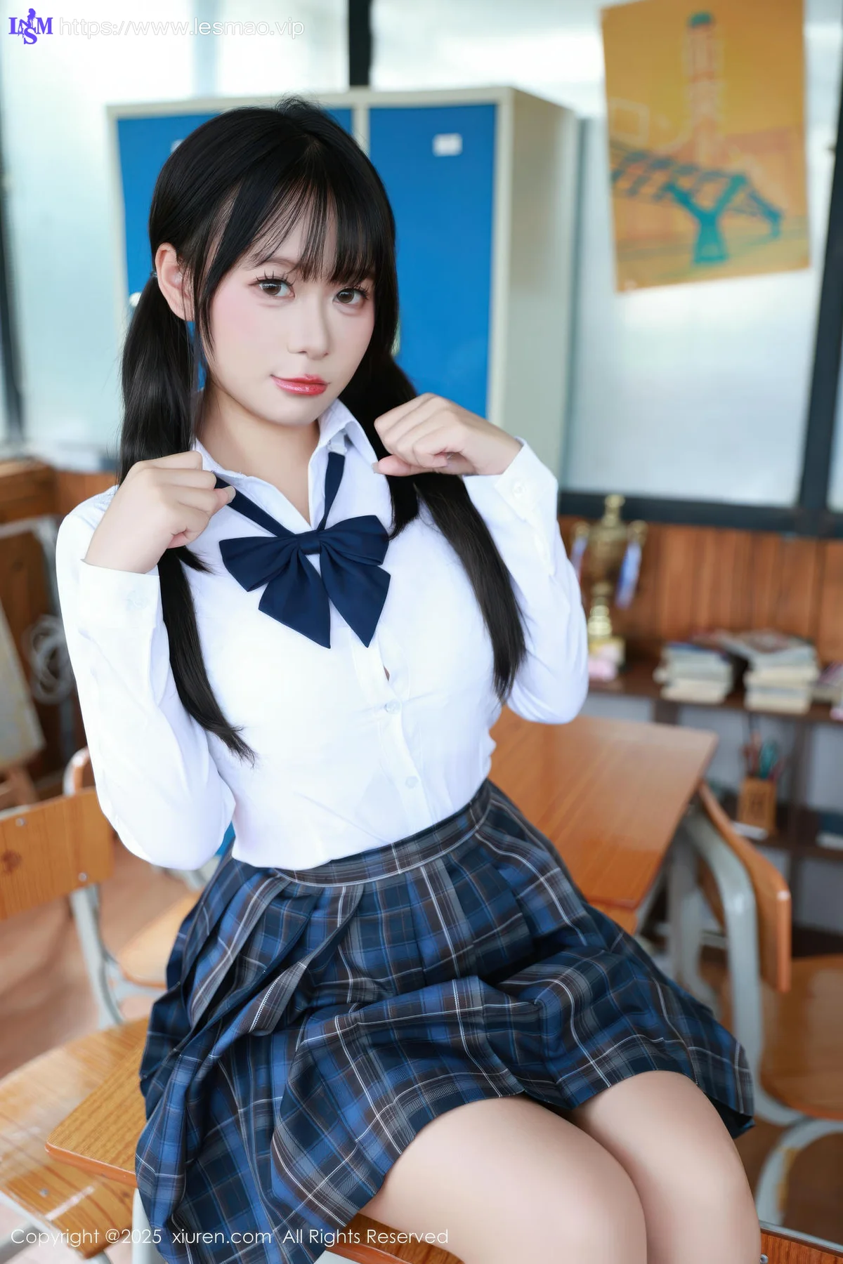 XiuRen 秀人 No.10602 水泽 JK制服白色丝袜 - 7