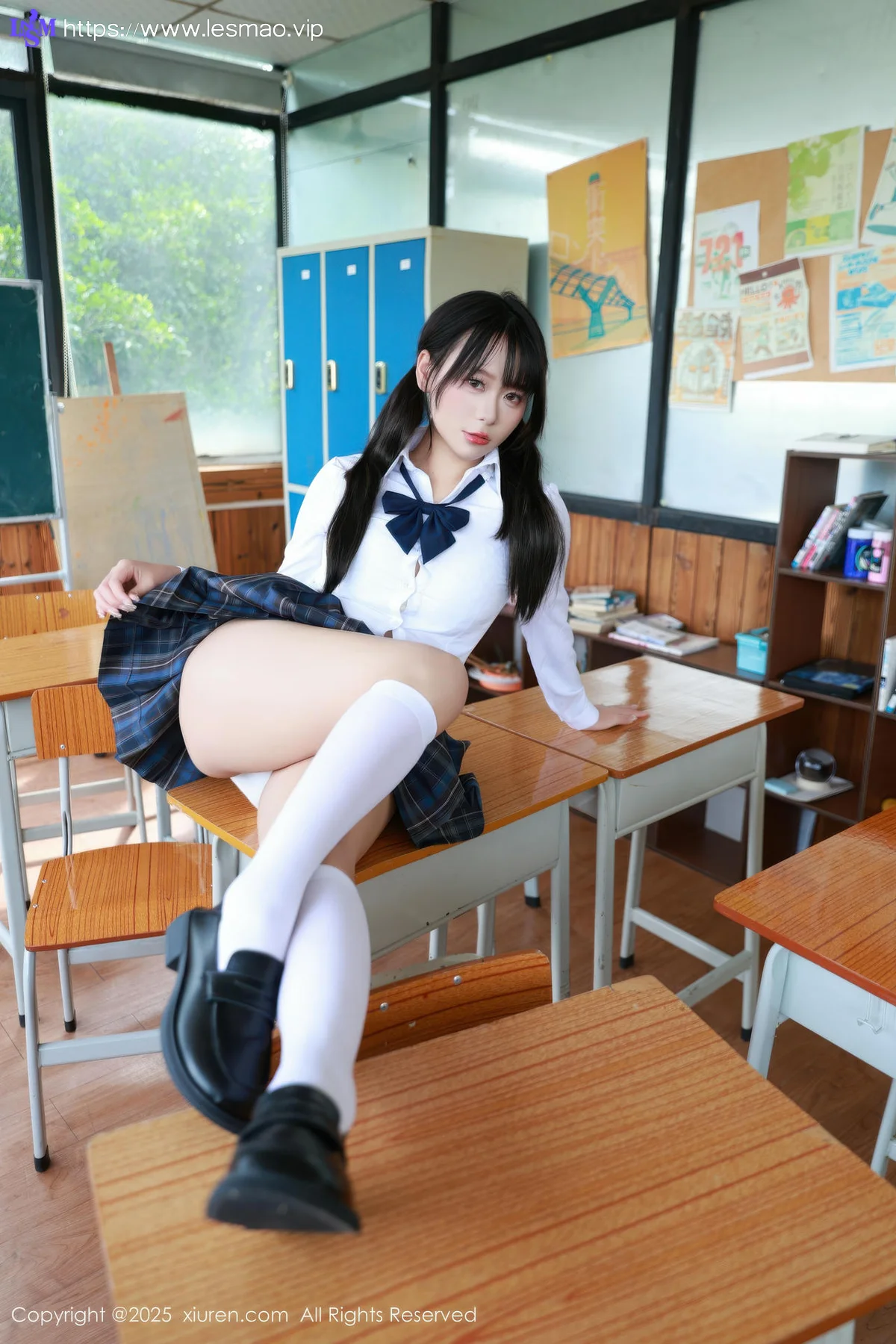 XiuRen 秀人 No.10602 水泽 JK制服白色丝袜 - 27