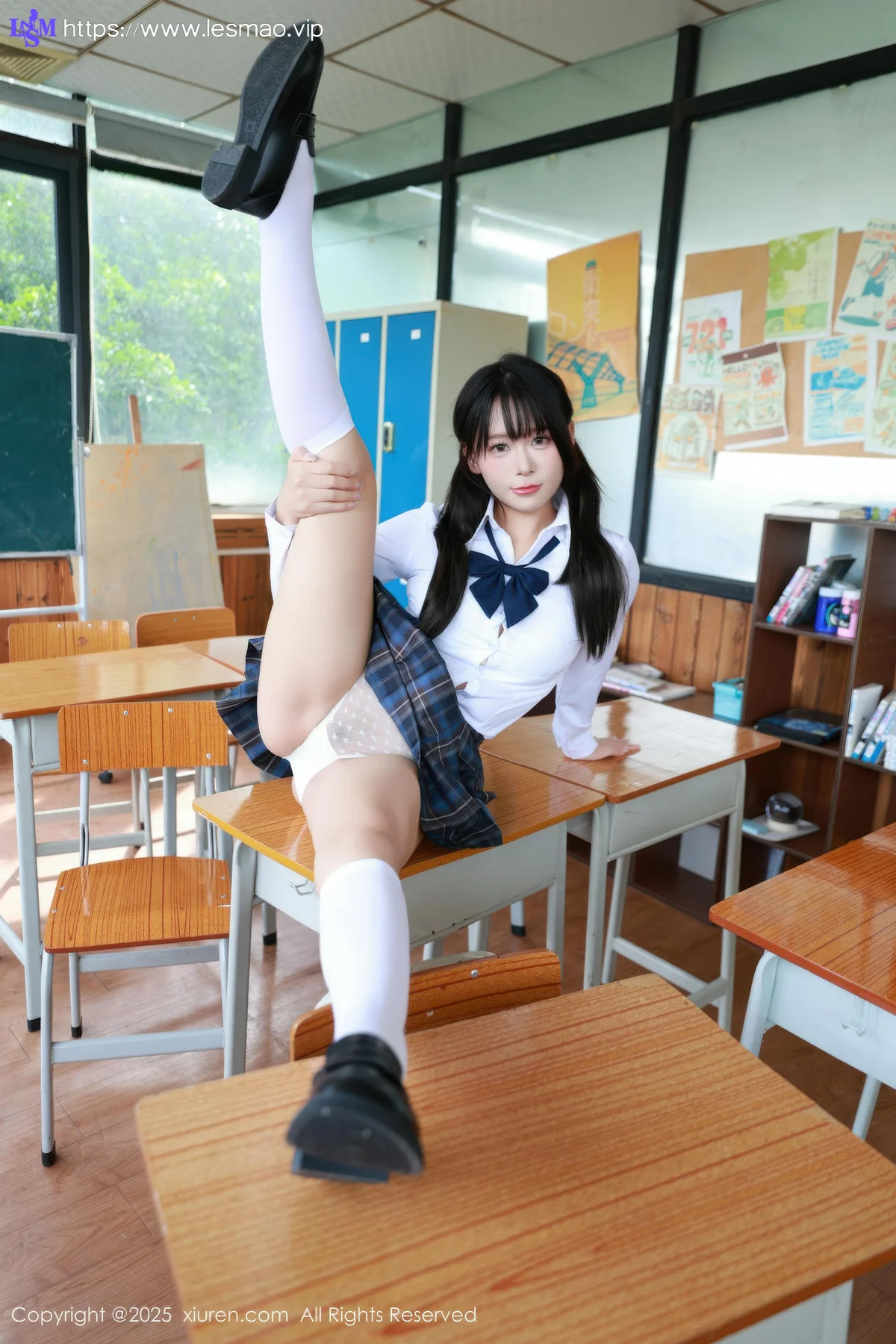 XiuRen 秀人 No.10602 水泽 JK制服白色丝袜 - 28