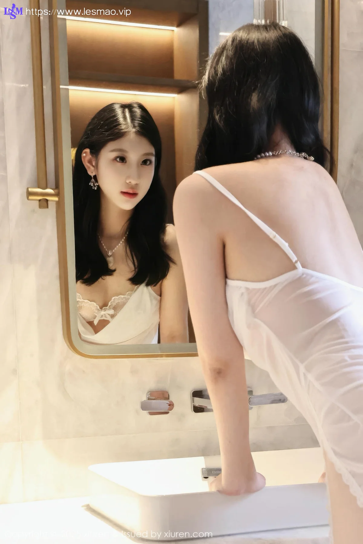 XiuRen 秀人 No.10609 小芭乐 白色睡裙白色丝袜 - 67