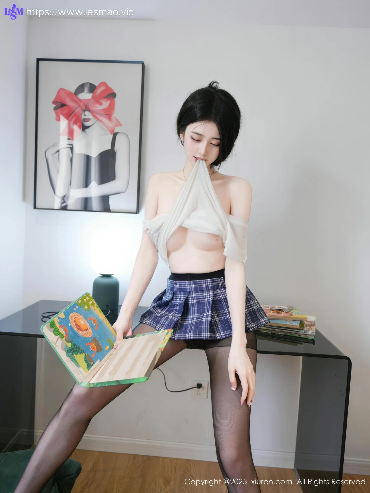 XiuRen 秀人 No.10613 白小蝶 性感白衣短裙 - 18