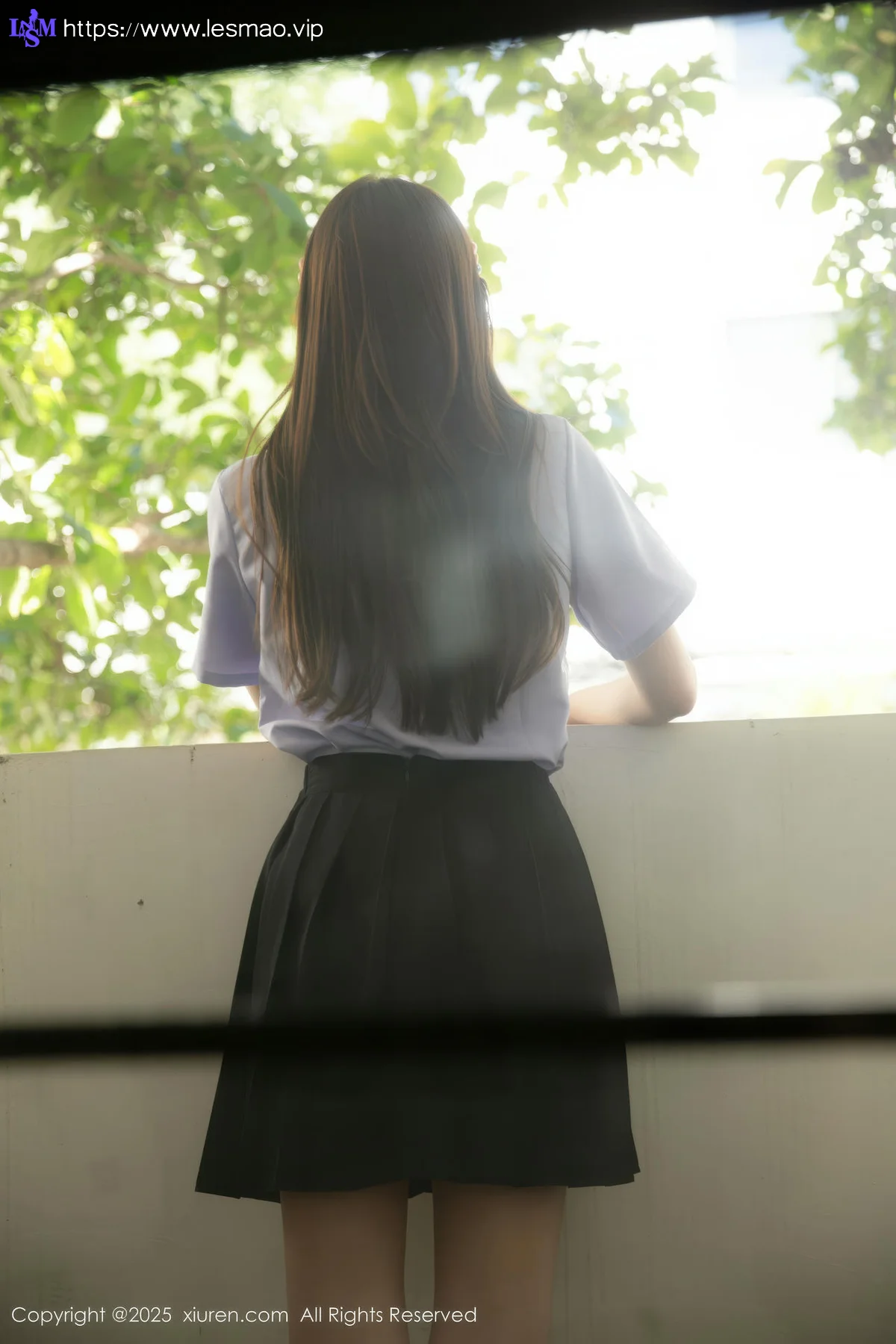 XiuRen 秀人 No.10622 悦兮 蓝色衬衣黑色短裙 - 13