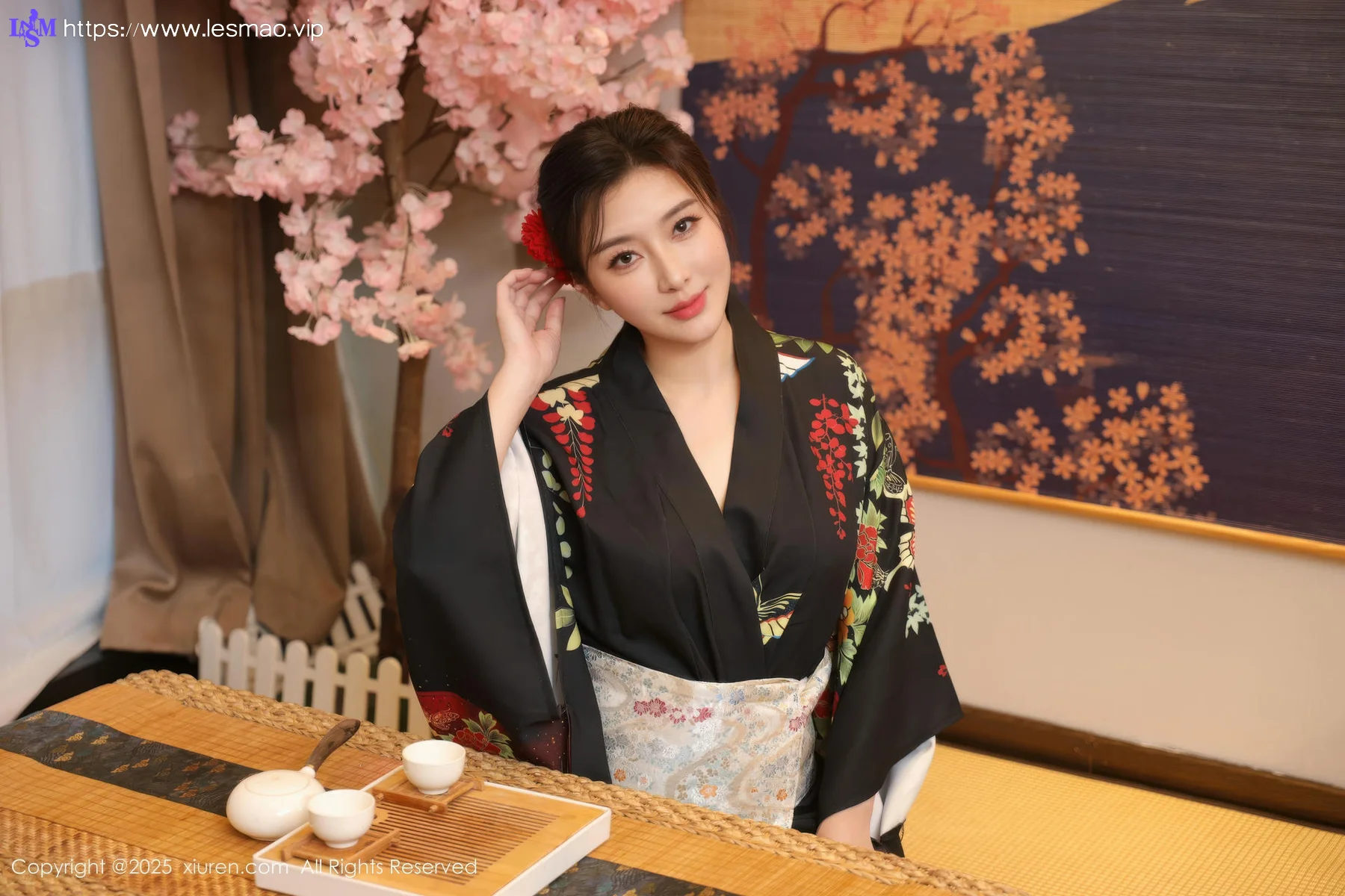 XiuRen 秀人 No.10627 苏一诺 黑色服饰身姿婀娜 - 12