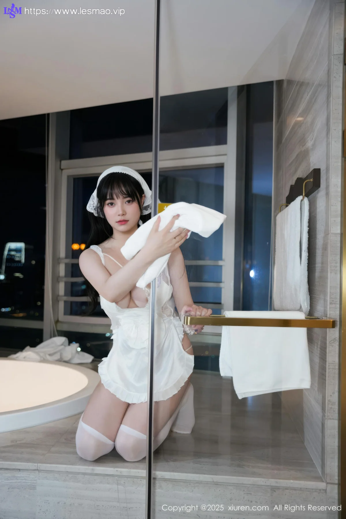XiuRen 秀人 No.10631 软情 白色女仆装扮 - 13