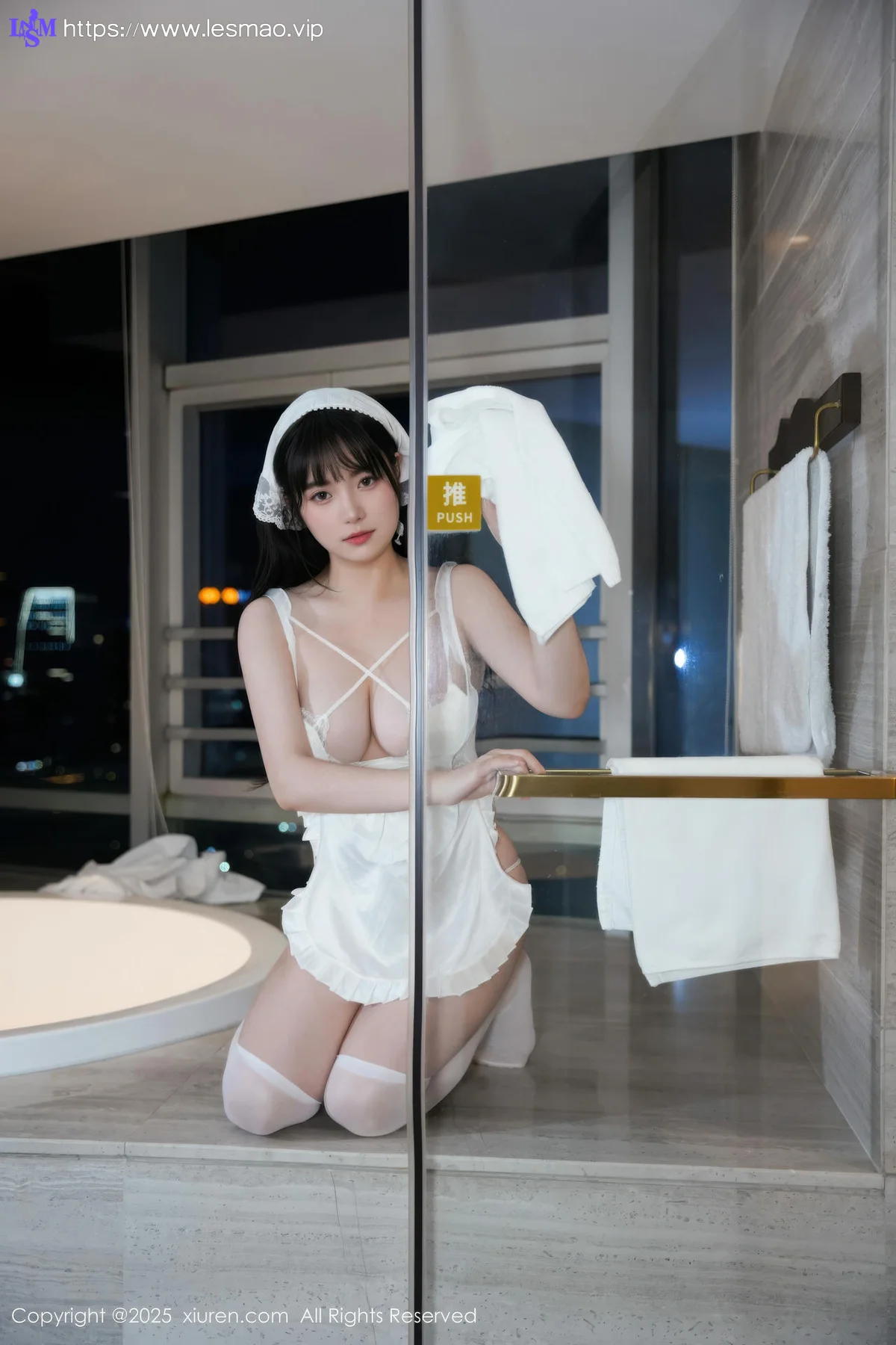 XiuRen 秀人 No.10631 软情 白色女仆装扮 - 14