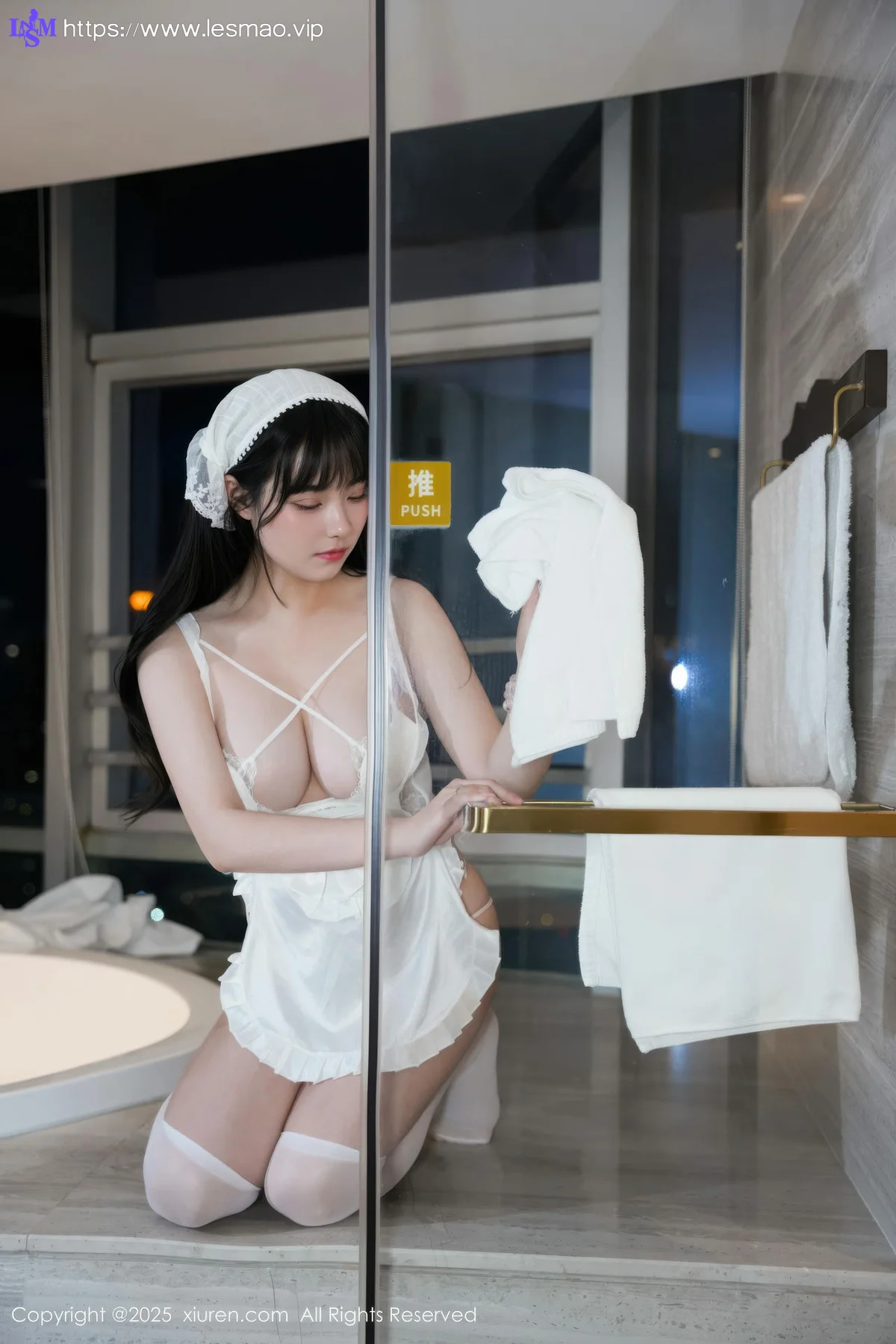 XiuRen 秀人 No.10631 软情 白色女仆装扮 - 15