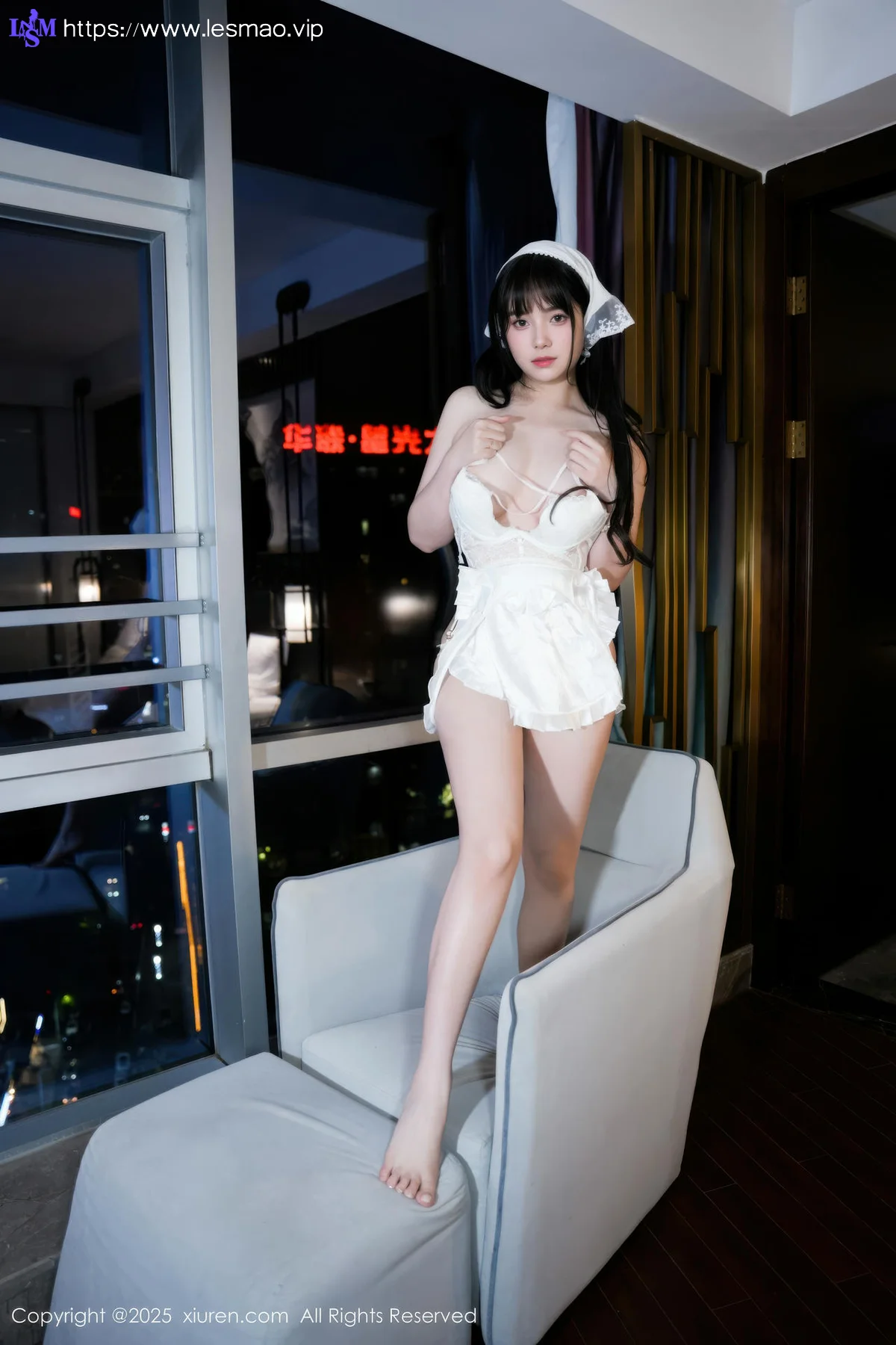 XiuRen 秀人 No.10631 软情 白色女仆装扮 - 74