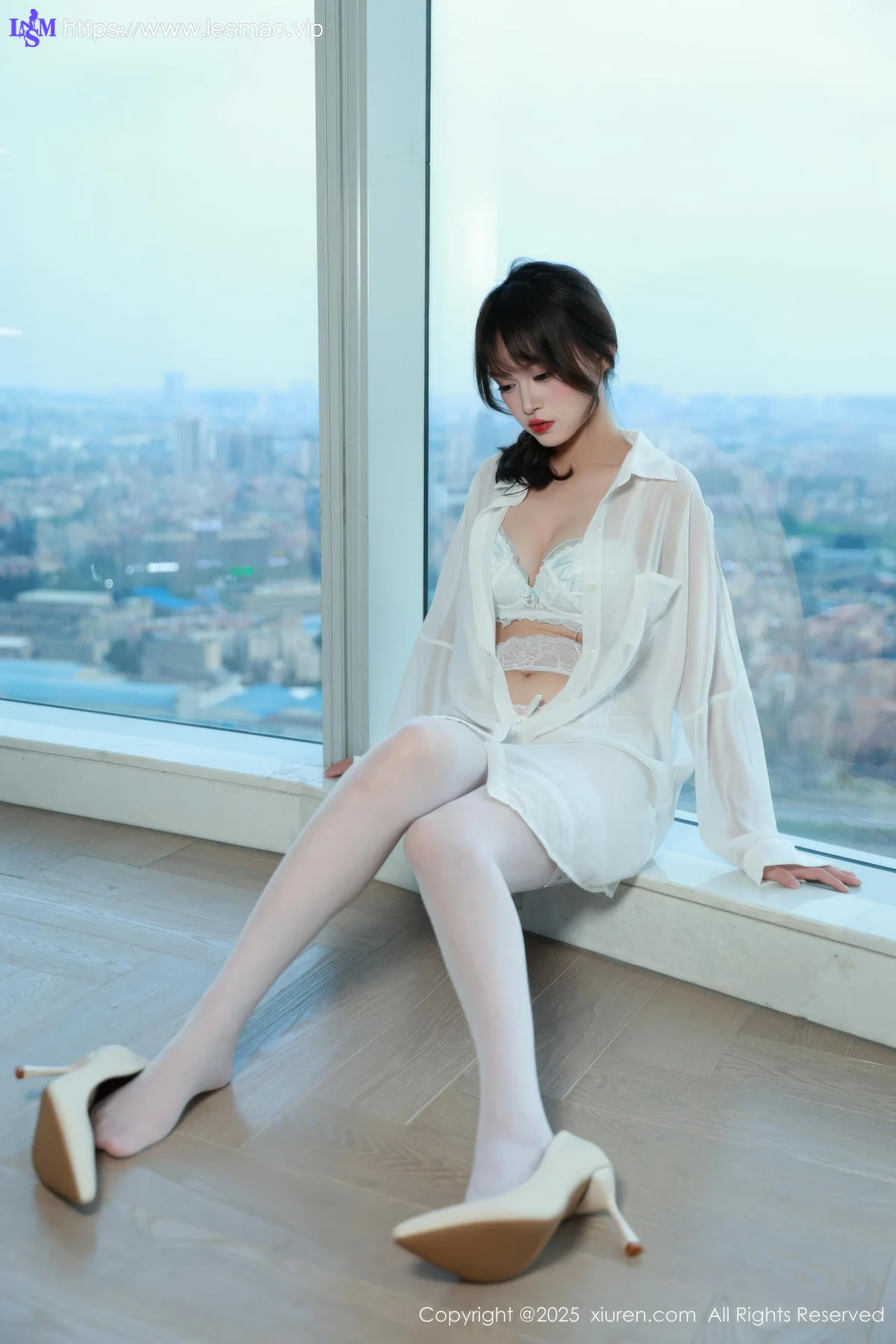 XiuRen 秀人 No.10642 糯咪 白色衬衫面容甜美 - 4