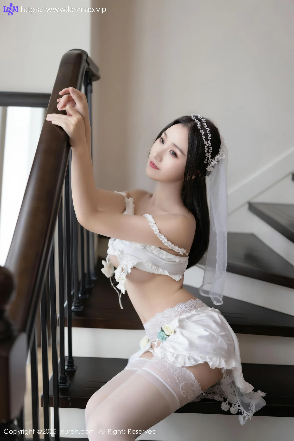 XiuRen 秀人 No.10644 杏子Yada 白色情趣内衣 - 57